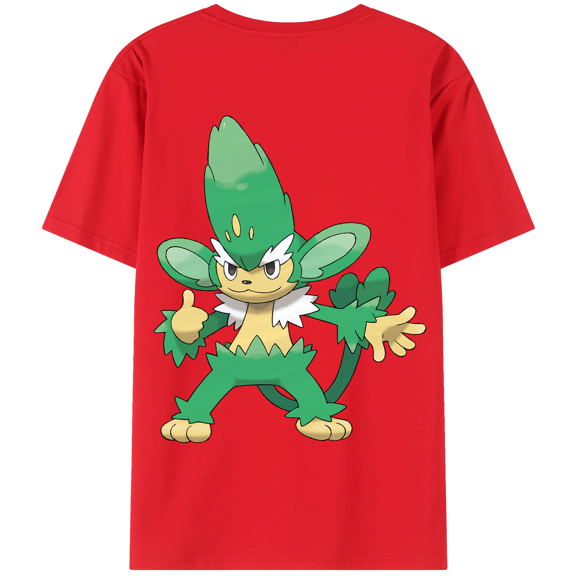 （画像用） ポケットモンスター Pokémon 綿100％ メンズ半袖Tシャツ（バックプリント） 通気性