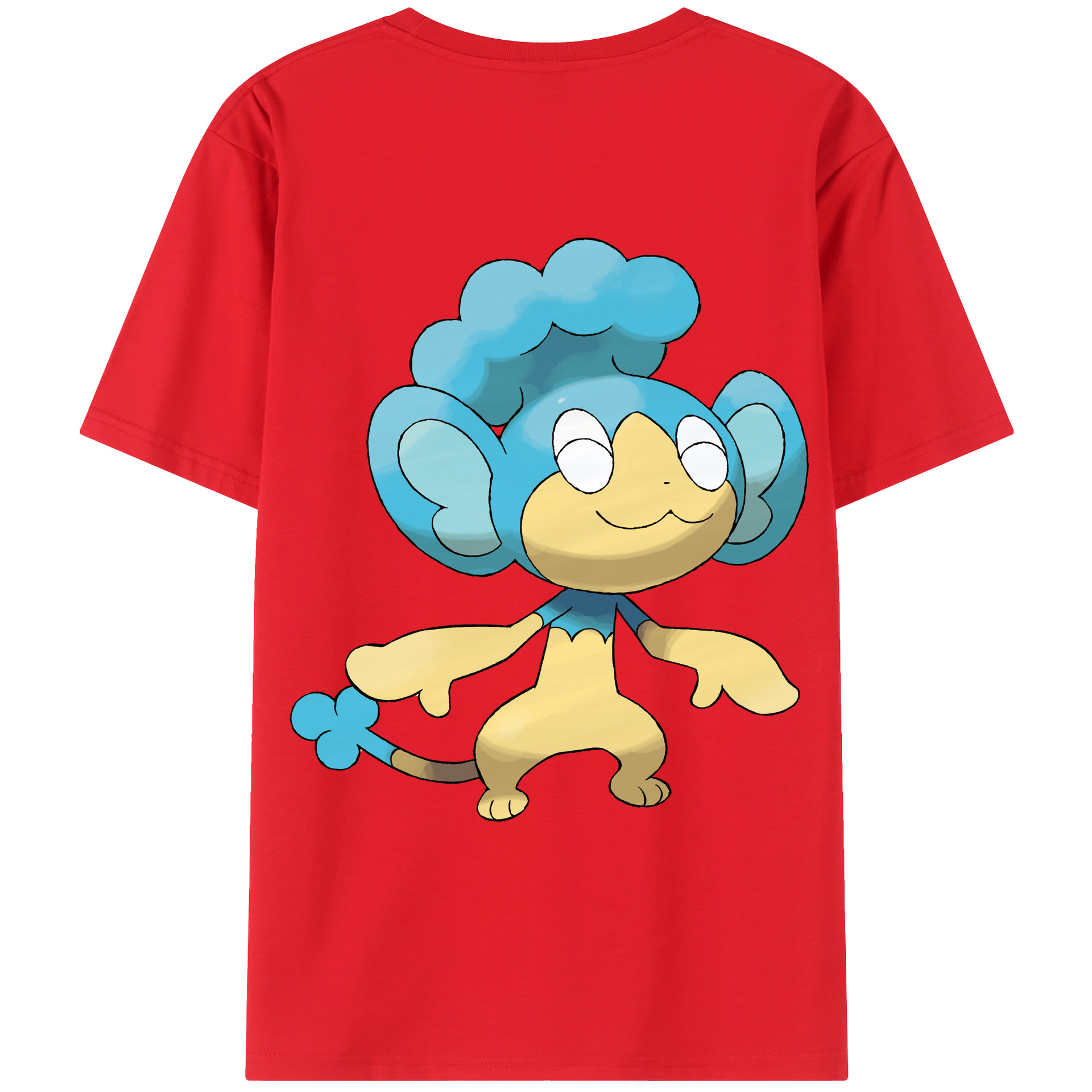 （画像用） ポケットモンスター Pokémon 綿100％ メンズ半袖Tシャツ（バックプリント） 通気性