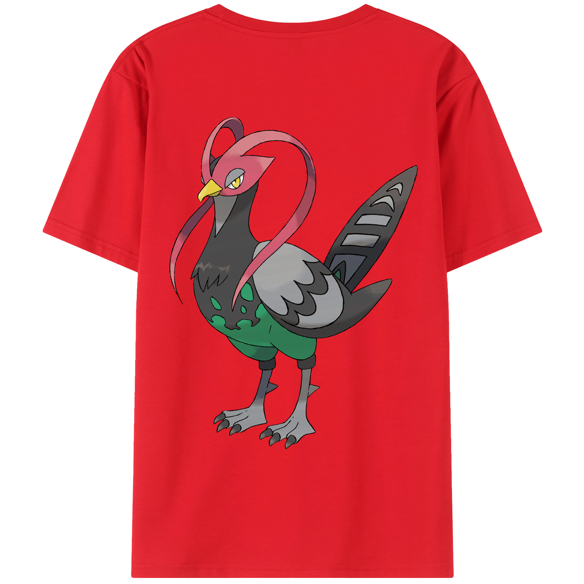 （画像用） ポケットモンスター Pokémon 綿100％ メンズ半袖Tシャツ（バックプリント） 通気性