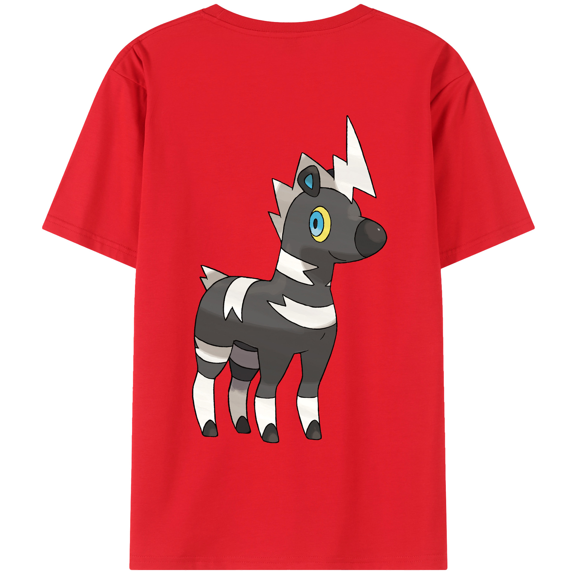 （画像用） ポケットモンスター Pokémon 綿100％ メンズ半袖Tシャツ（バックプリント） 通気性