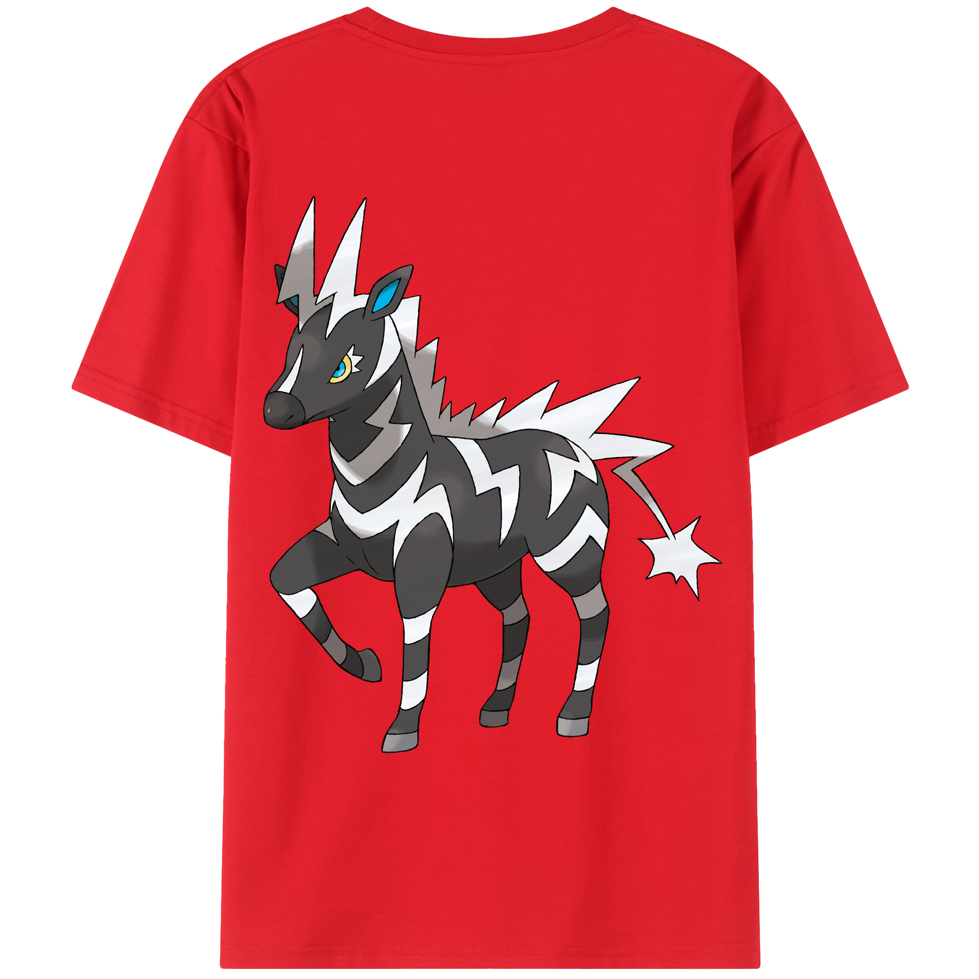 （画像用） ポケットモンスター Pokémon 綿100％ メンズ半袖Tシャツ（バックプリント） 通気性