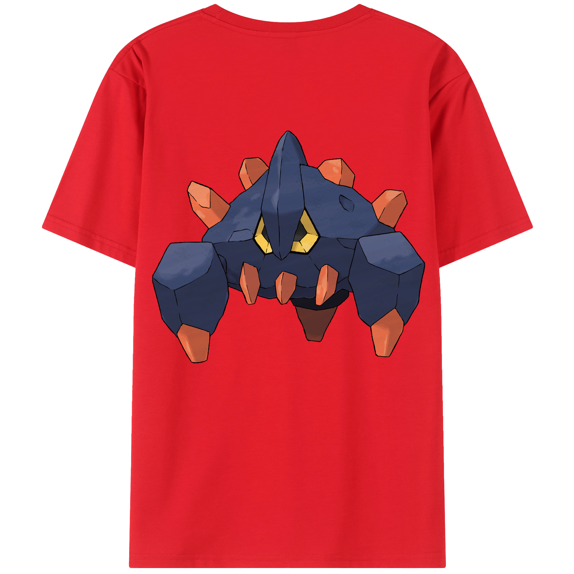 （画像用） ポケットモンスター Pokémon 綿100％ メンズ半袖Tシャツ（バックプリント） 通気性