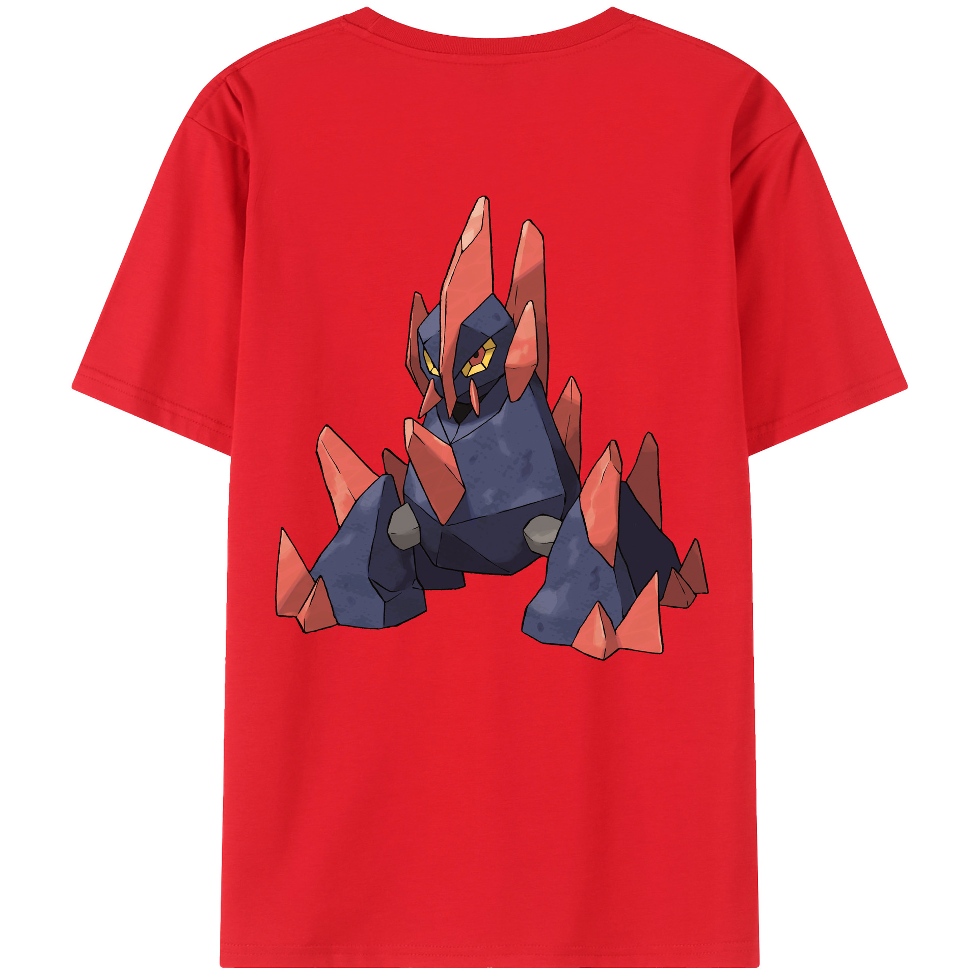 （画像用） ポケットモンスター Pokémon 綿100％ メンズ半袖Tシャツ（バックプリント） 通気性