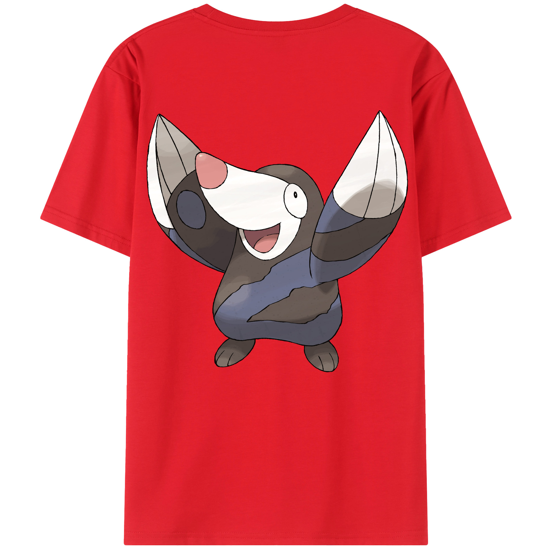 （画像用） ポケットモンスター Pokémon 綿100％ メンズ半袖Tシャツ（バックプリント） 通気性