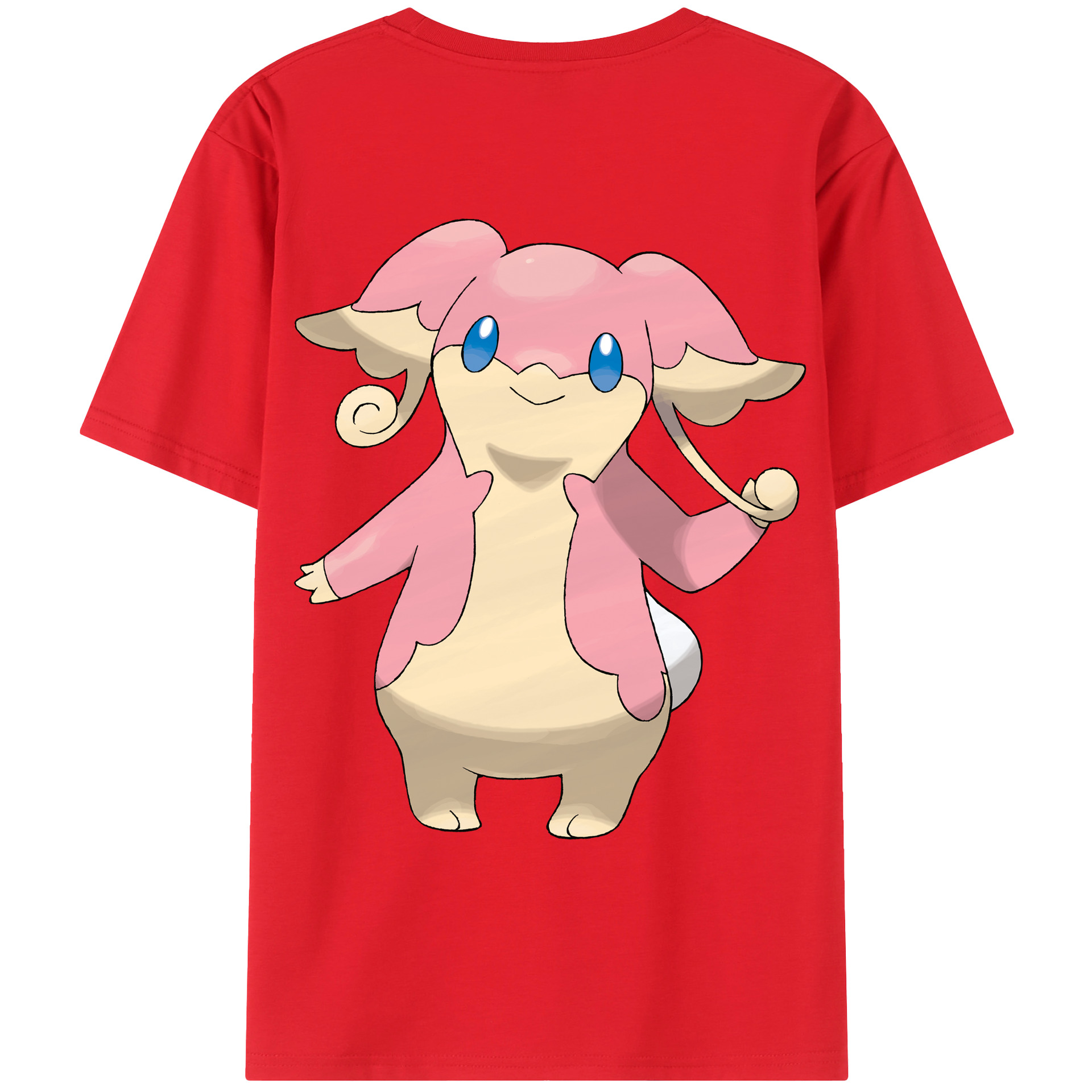 （画像用） ポケットモンスター Pokémon 綿100％ メンズ半袖Tシャツ（バックプリント） 通気性
