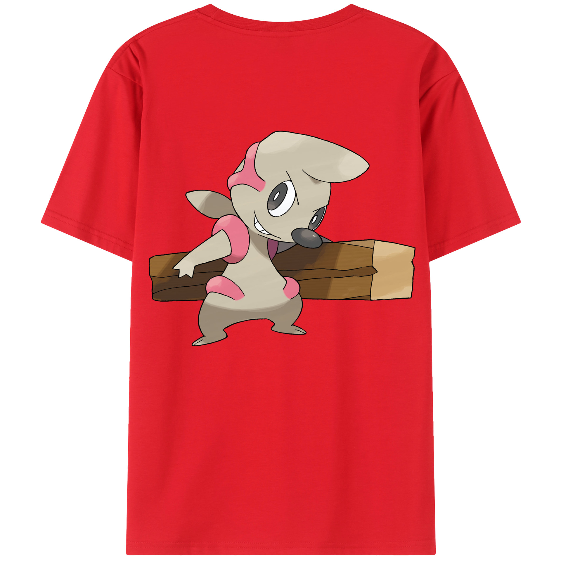 （画像用） ポケットモンスター Pokémon 綿100％ メンズ半袖Tシャツ（バックプリント） 通気性