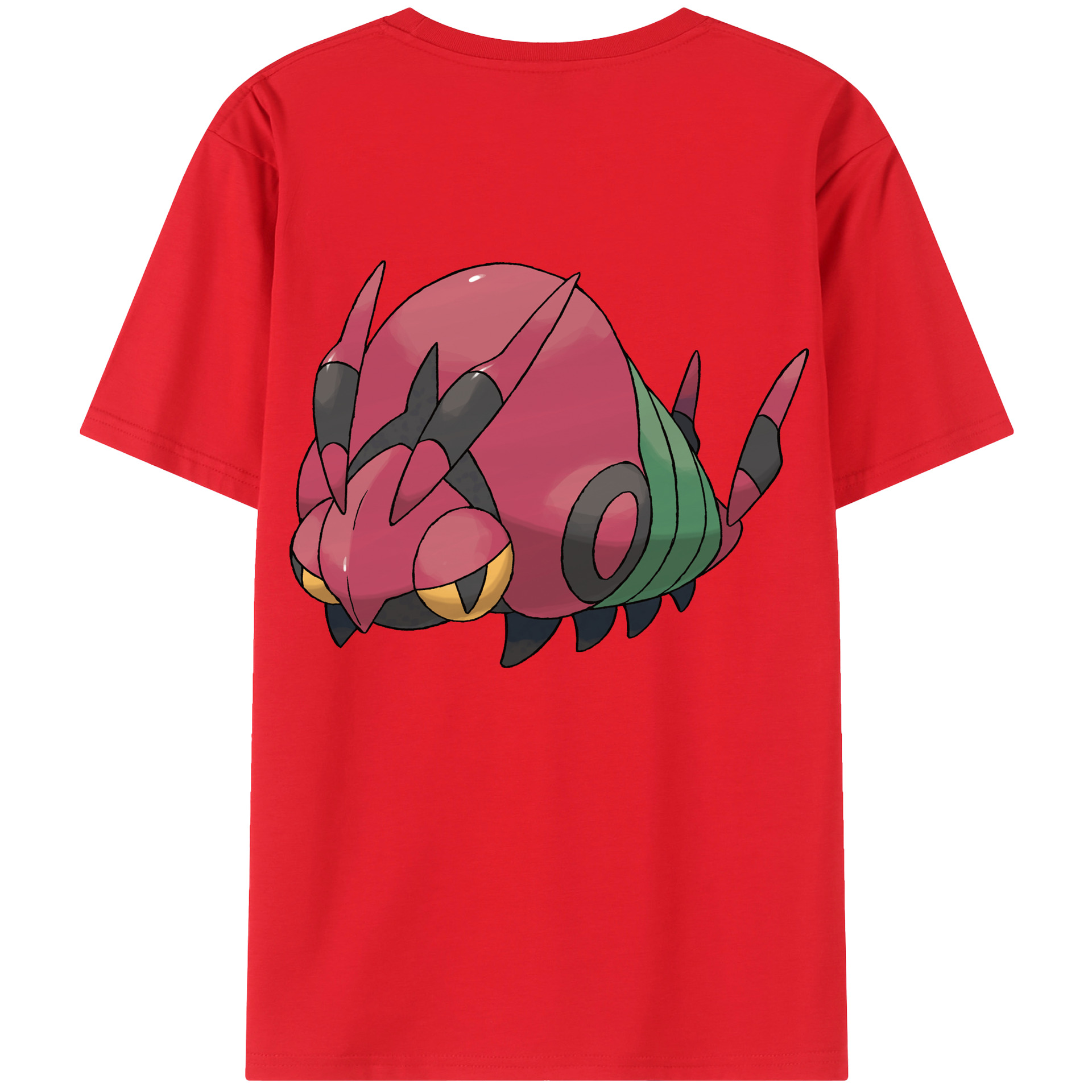 （画像用） ポケットモンスター Pokémon 綿100％ メンズ半袖Tシャツ（バックプリント） 通気性