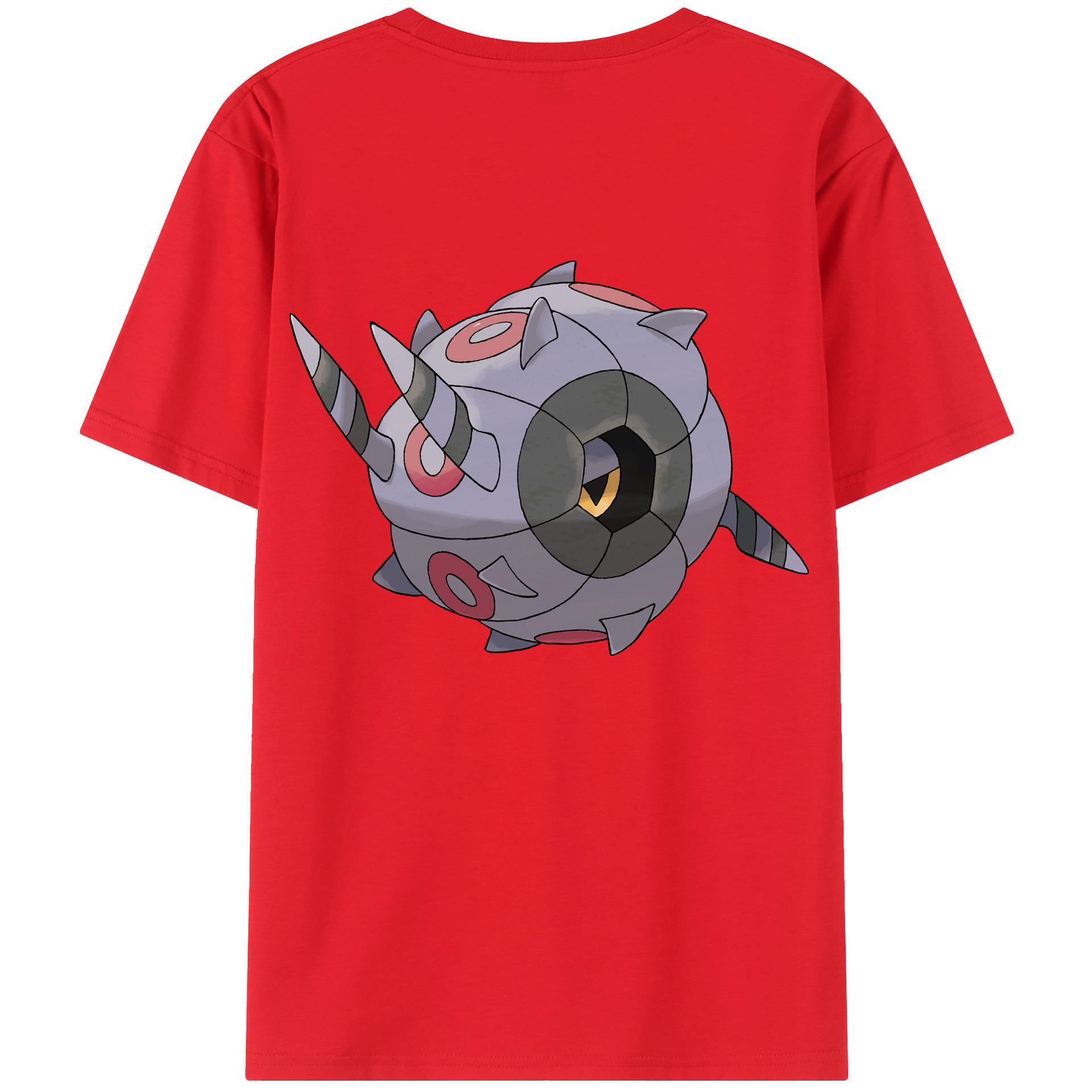 （画像用） ポケットモンスター Pokémon 綿100％ メンズ半袖Tシャツ（バックプリント） 通気性