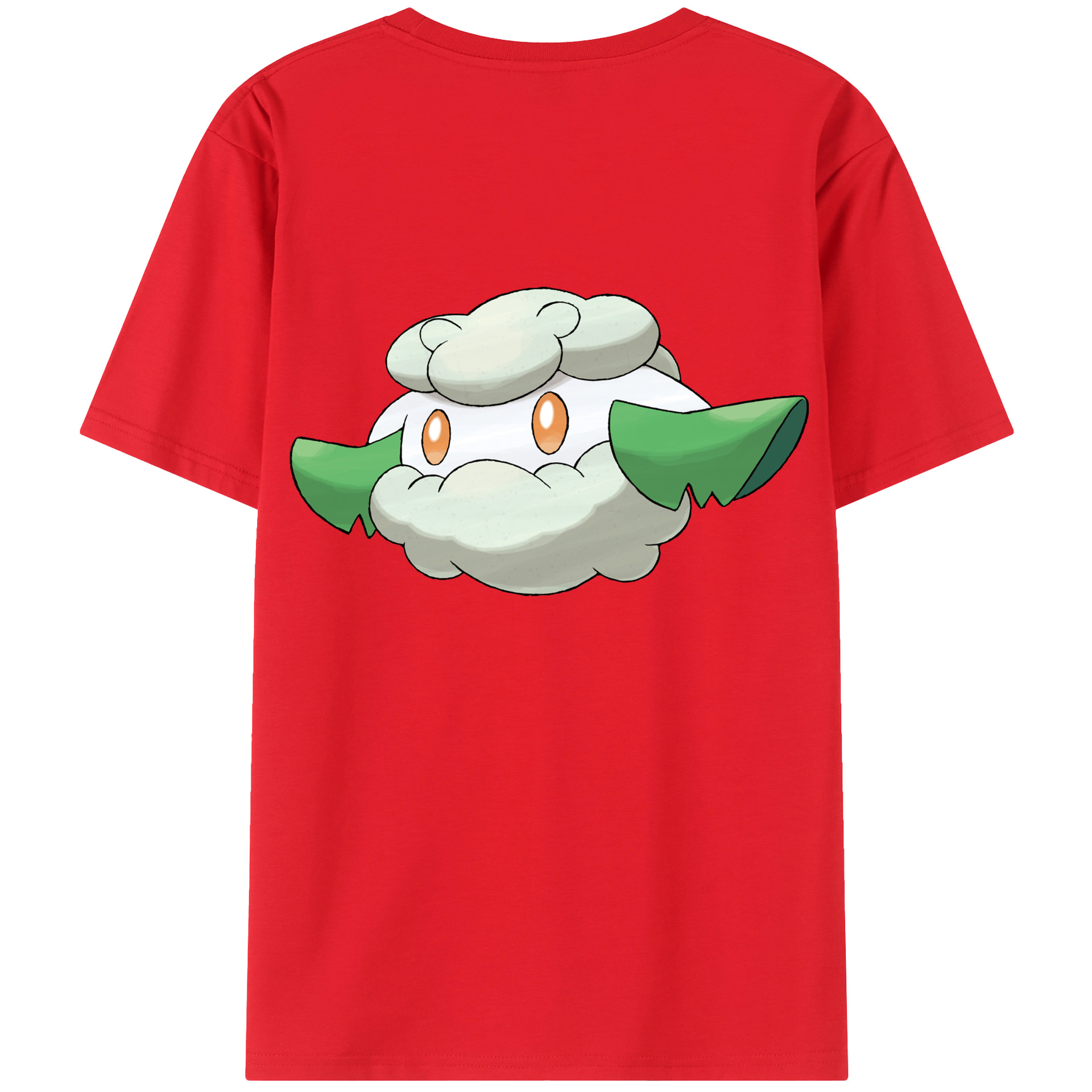 （画像用） ポケットモンスター Pokémon 綿100％ メンズ半袖Tシャツ（バックプリント） 通気性