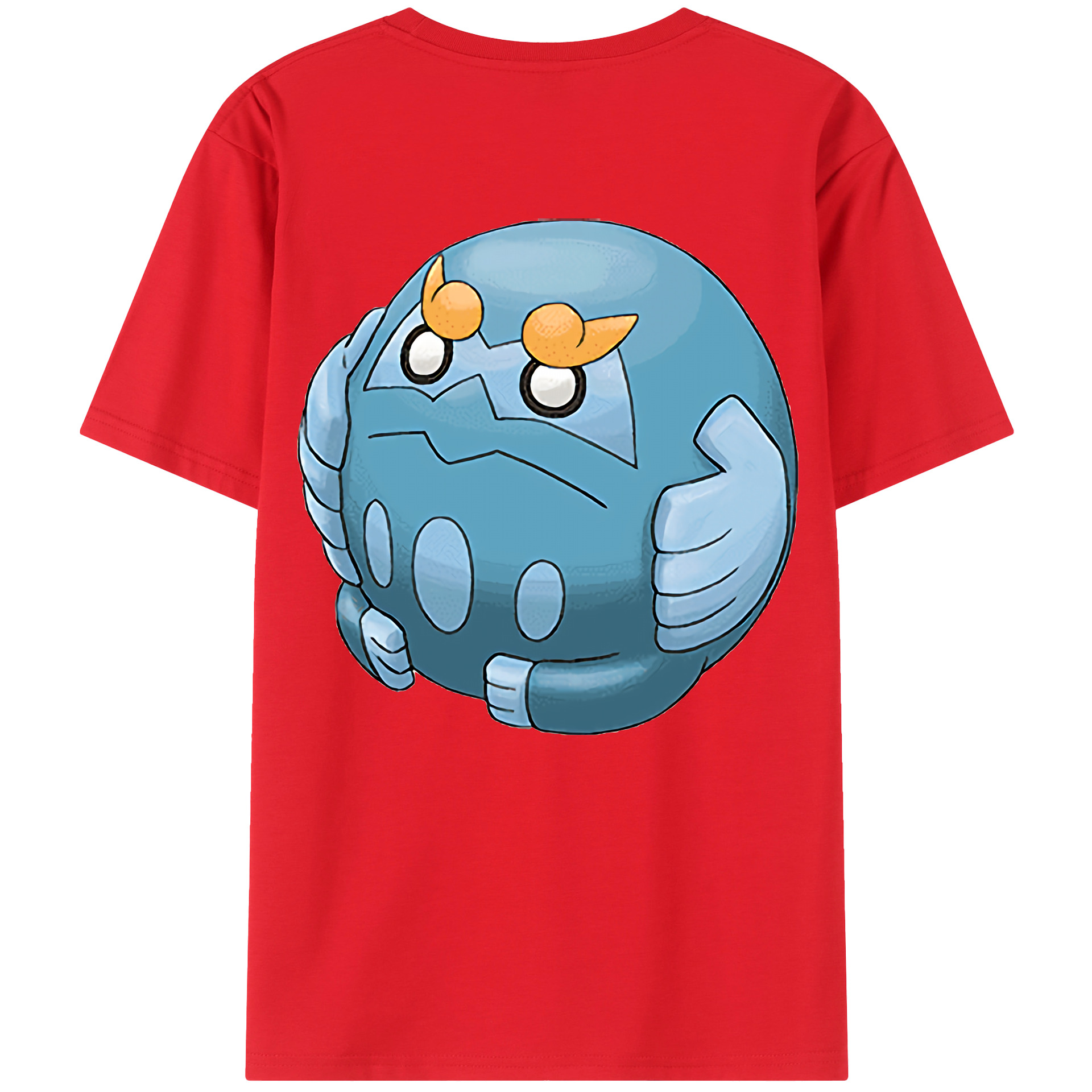 （画像用） ポケットモンスター Pokémon 綿100％ メンズ半袖Tシャツ（バックプリント） 通気性