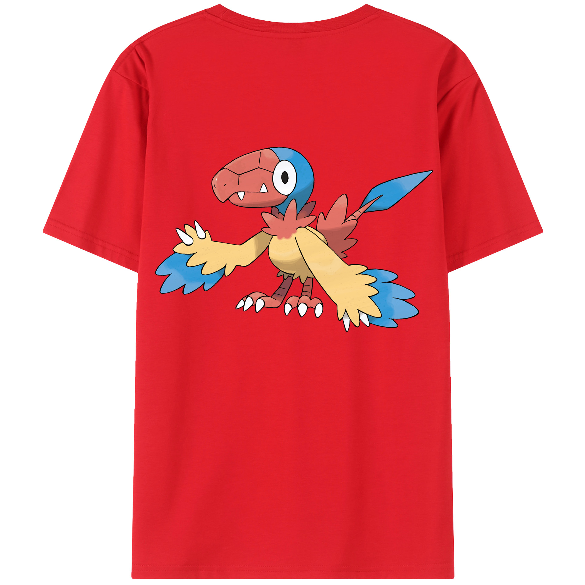 （画像用） ポケットモンスター Pokémon 綿100％ メンズ半袖Tシャツ（バックプリント） 通気性