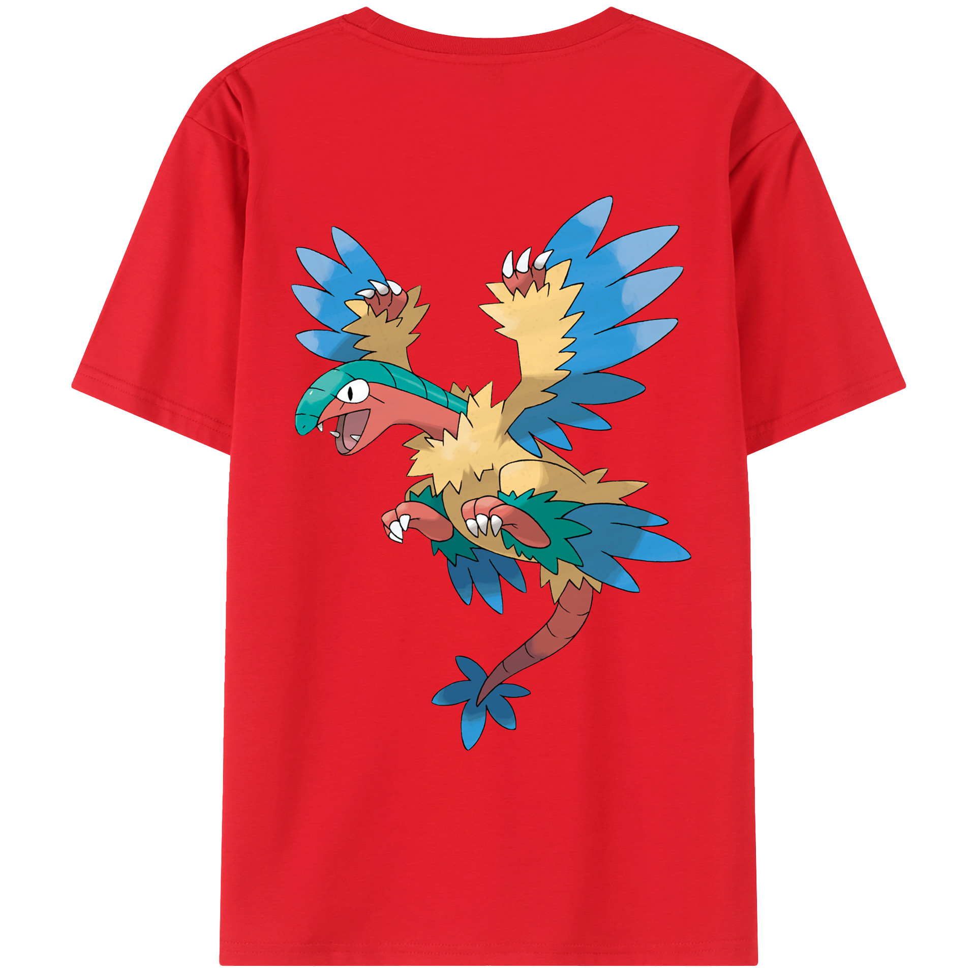 （画像用） ポケットモンスター Pokémon 綿100％ メンズ半袖Tシャツ（バックプリント） 通気性