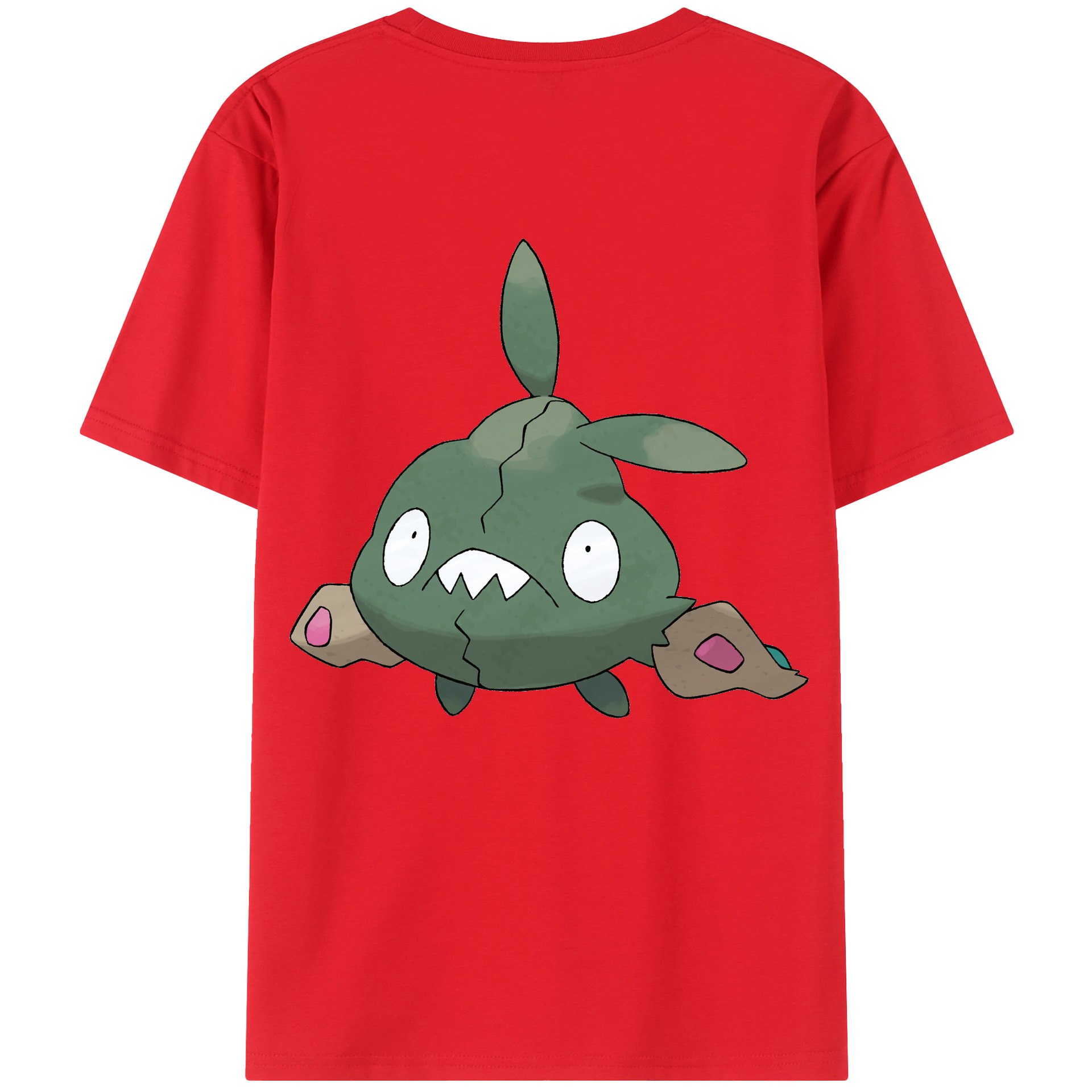 （画像用） ポケットモンスター Pokémon 綿100％ メンズ半袖Tシャツ（バックプリント） 通気性