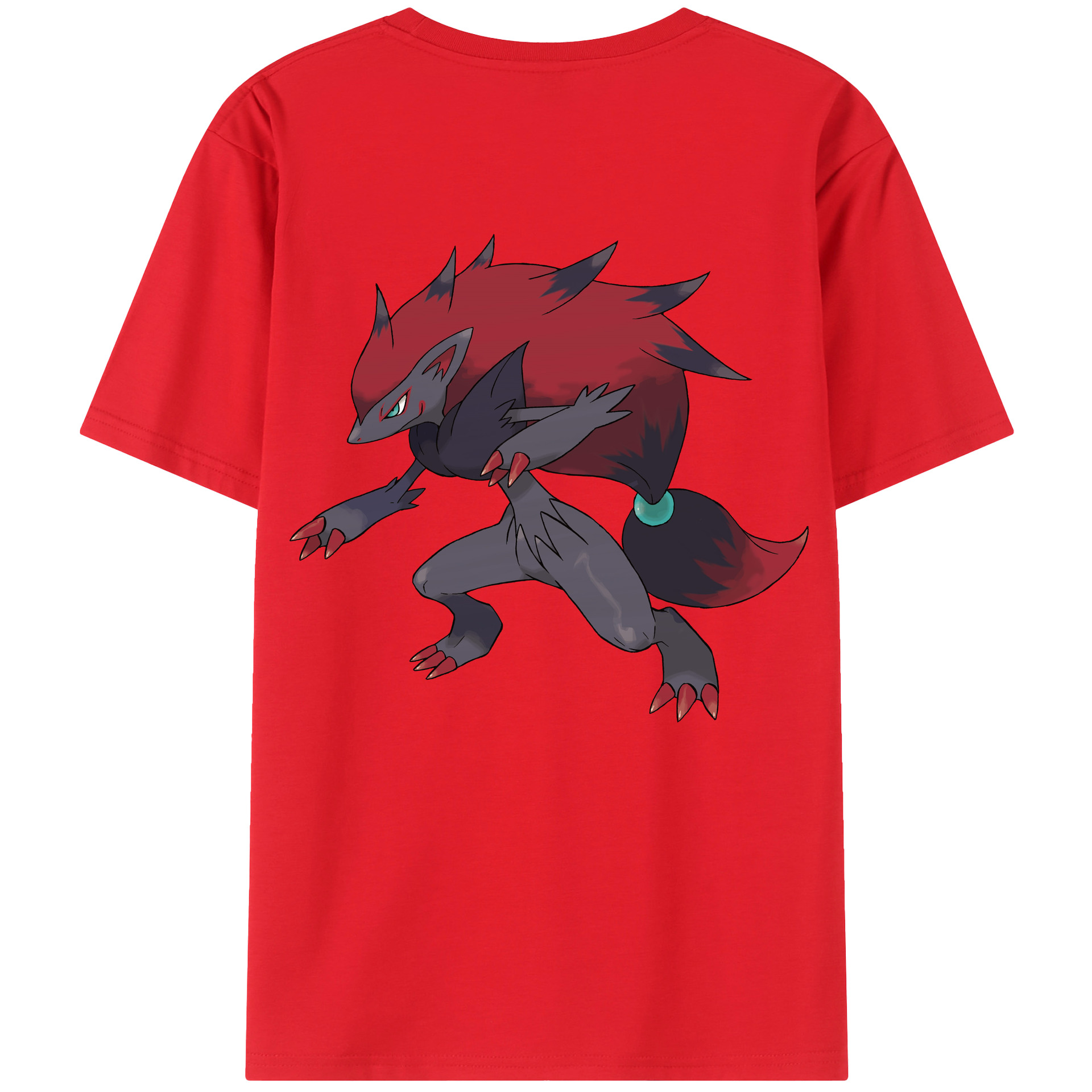 （画像用） ポケットモンスター Pokémon 綿100％ メンズ半袖Tシャツ（バックプリント） 通気性