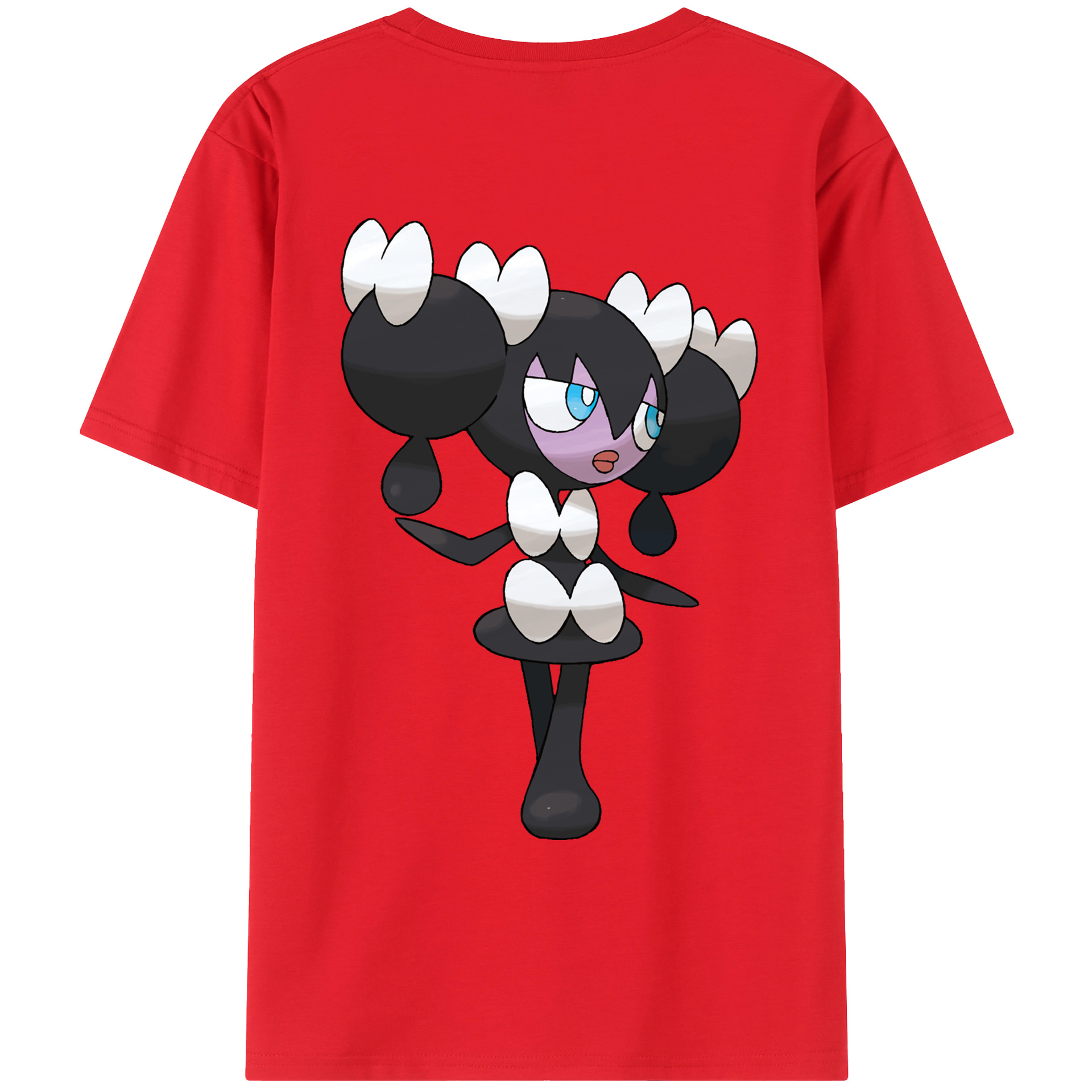（画像用） ポケットモンスター Pokémon 綿100％ メンズ半袖Tシャツ（バックプリント） 通気性