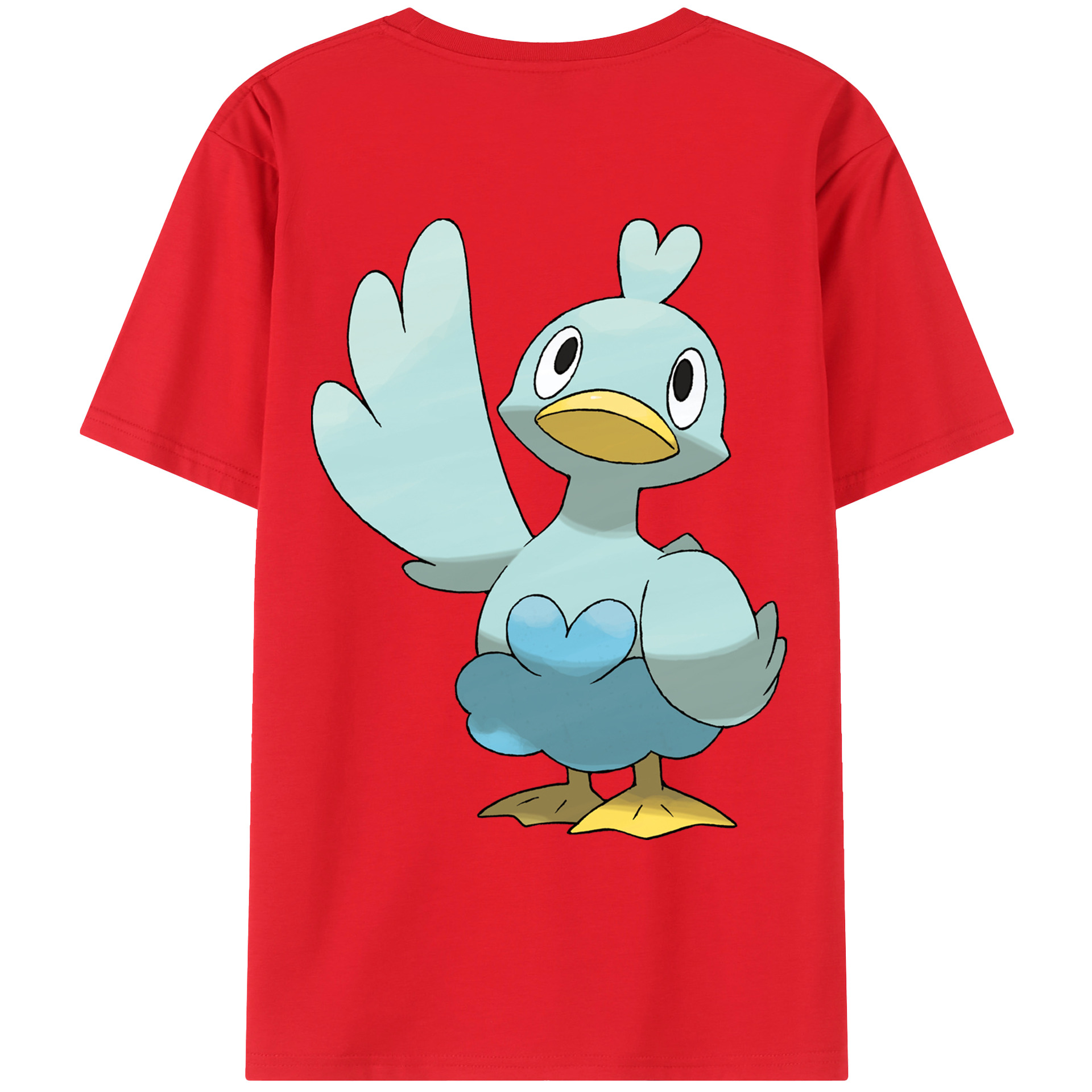 （画像用） ポケットモンスター Pokémon 綿100％ メンズ半袖Tシャツ（バックプリント） 通気性