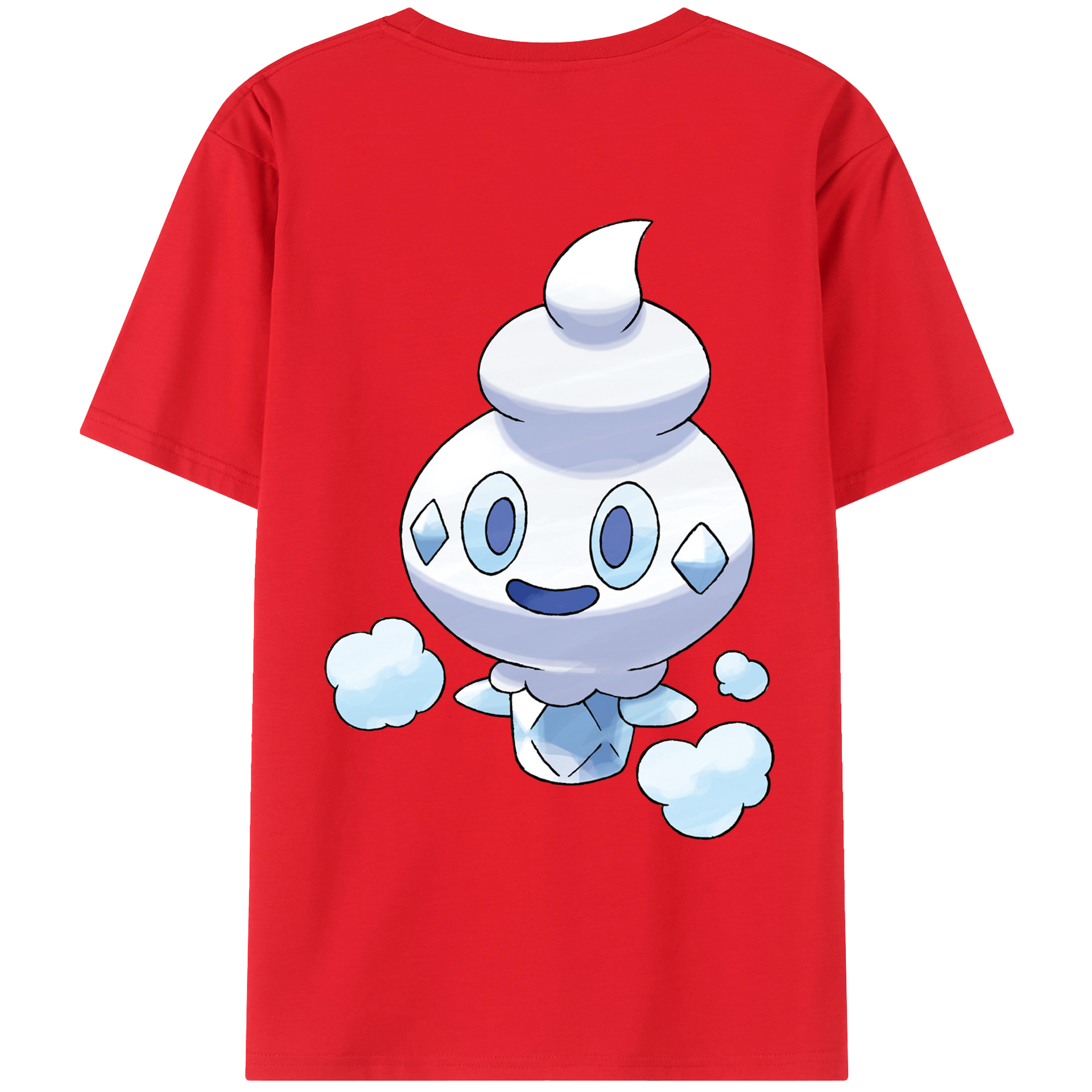 （画像用） ポケットモンスター Pokémon 綿100％ メンズ半袖Tシャツ（バックプリント） 通気性