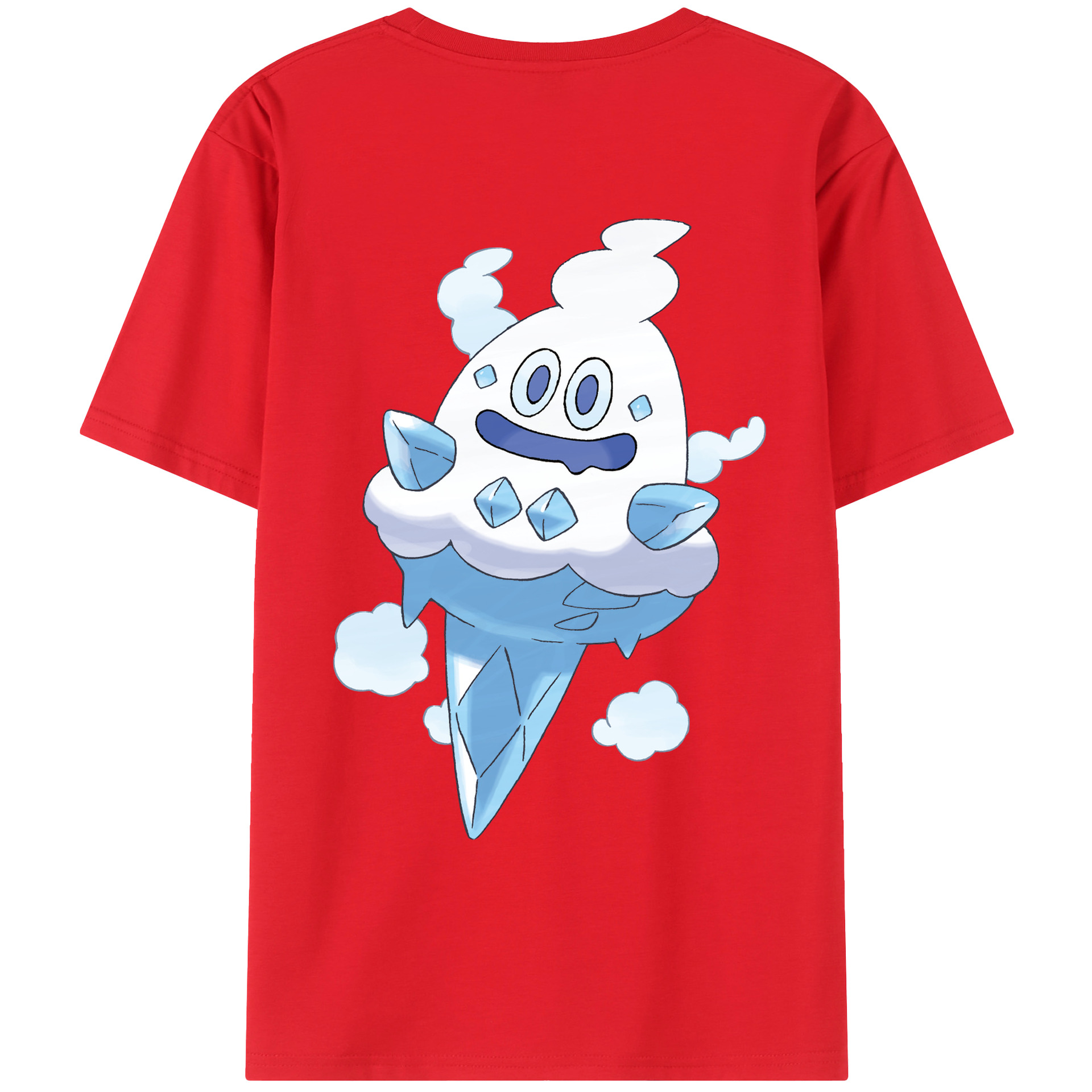 （画像用） ポケットモンスター Pokémon 綿100％ メンズ半袖Tシャツ（バックプリント） 通気性
