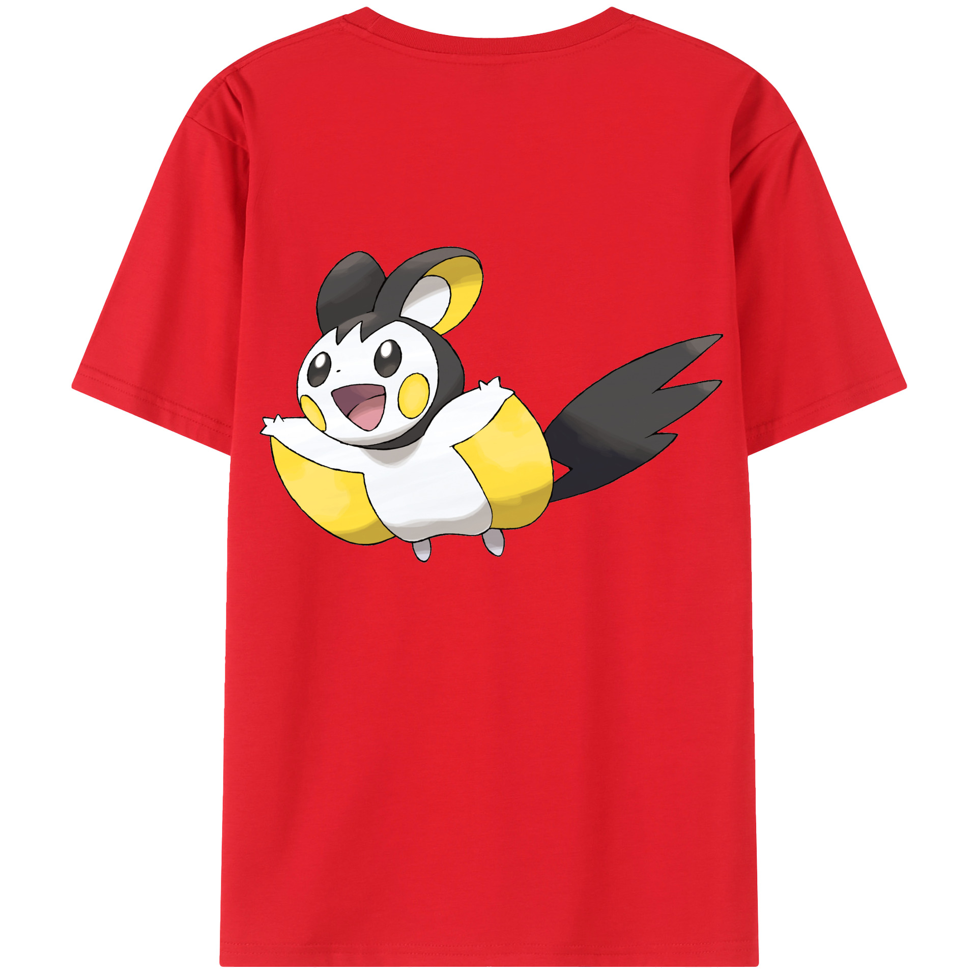 （画像用） ポケットモンスター Pokémon 綿100％ メンズ半袖Tシャツ（バックプリント） 通気性