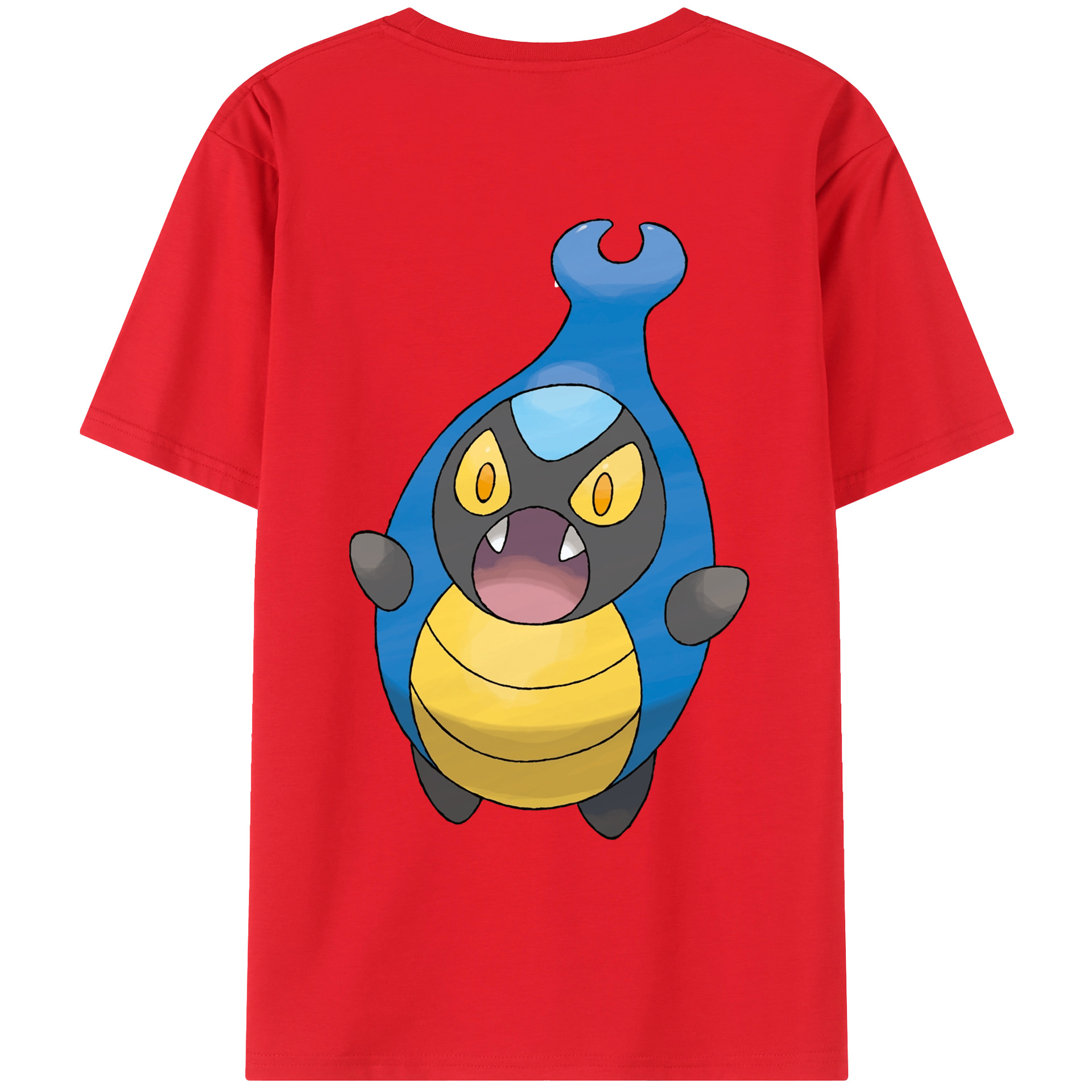（画像用） ポケットモンスター Pokémon 綿100％ メンズ半袖Tシャツ（バックプリント） 通気性