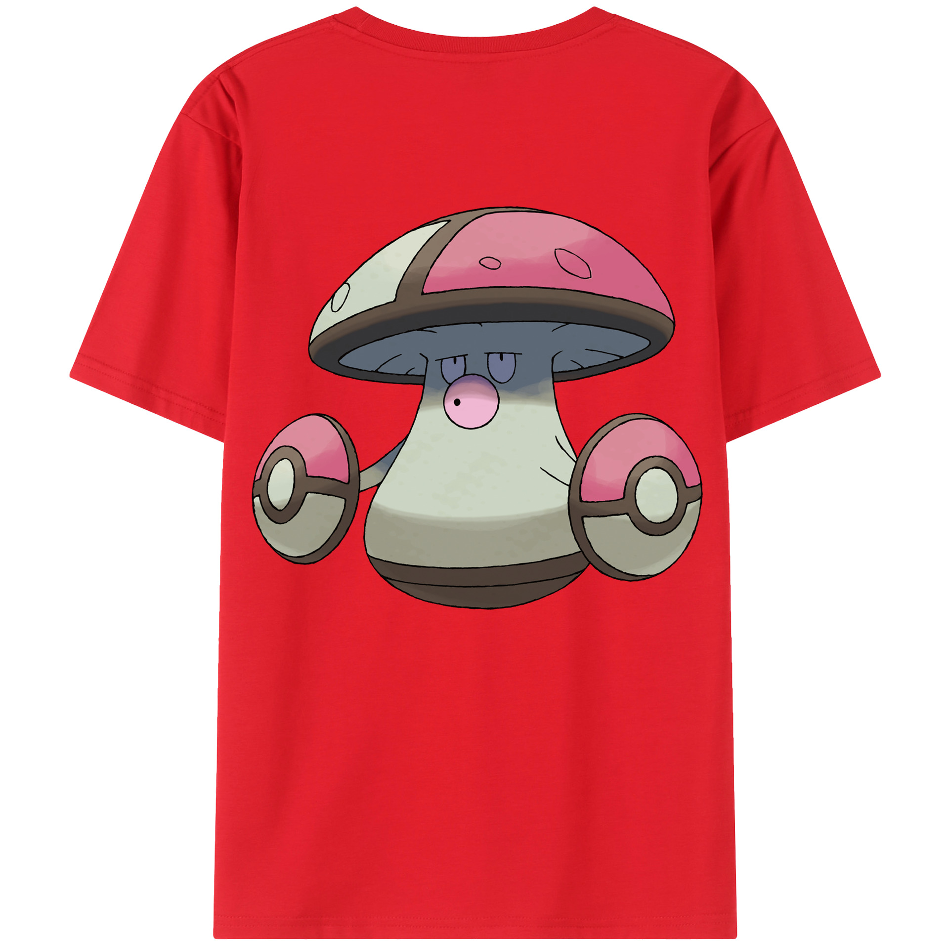 （画像用） ポケットモンスター Pokémon 綿100％ メンズ半袖Tシャツ（バックプリント） 通気性