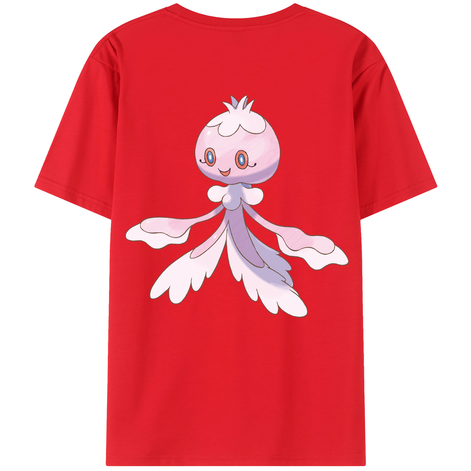 （画像用） ポケットモンスター Pokémon 綿100％ メンズ半袖Tシャツ（バックプリント） 通気性