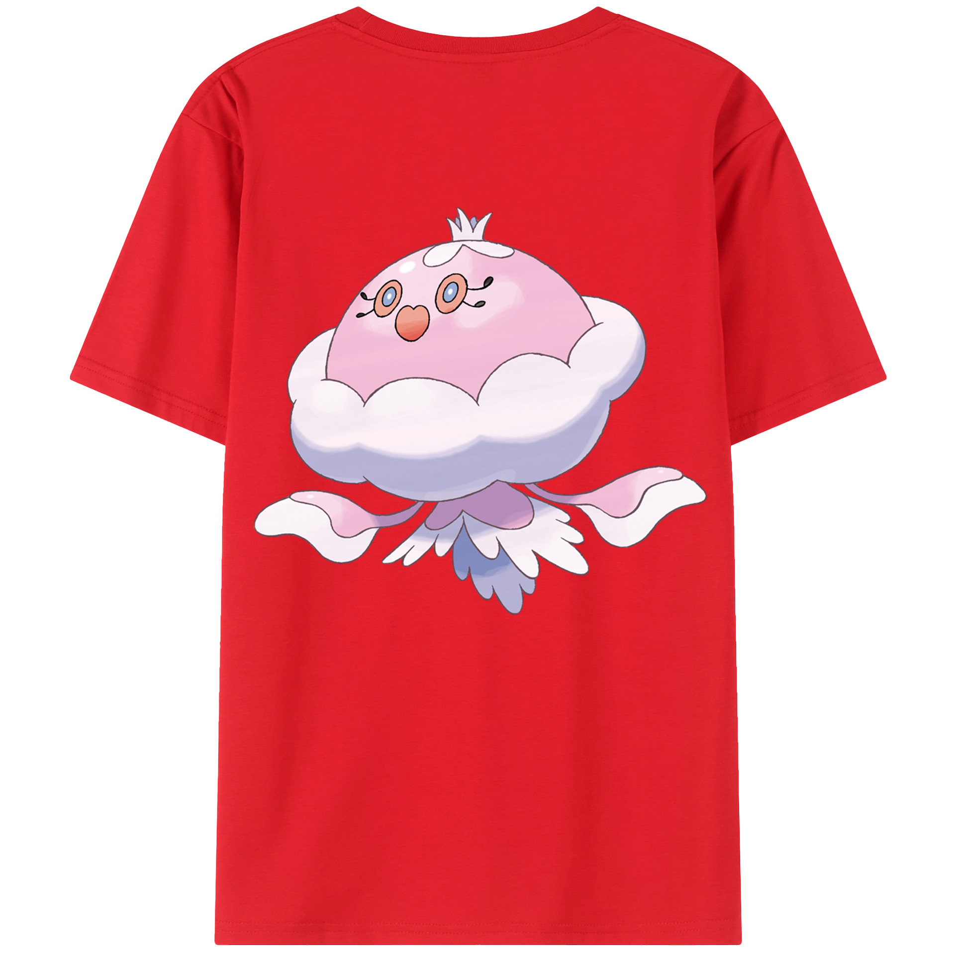 （画像用） ポケットモンスター Pokémon 綿100％ メンズ半袖Tシャツ（バックプリント） 通気性