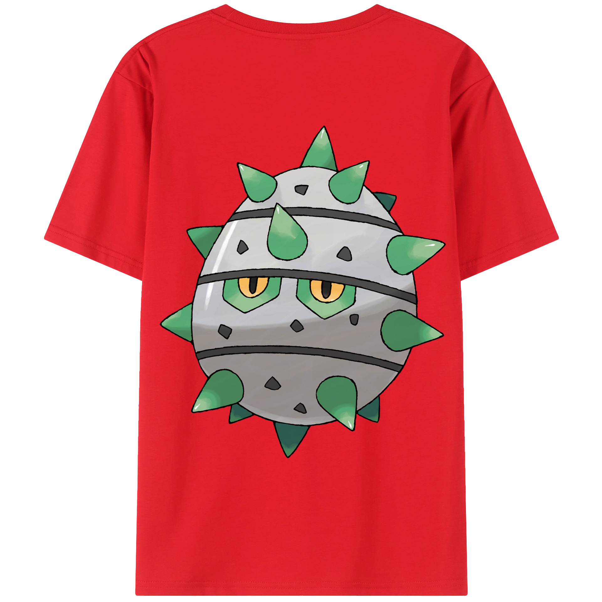 （画像用） ポケットモンスター Pokémon 綿100％ メンズ半袖Tシャツ（バックプリント） 通気性