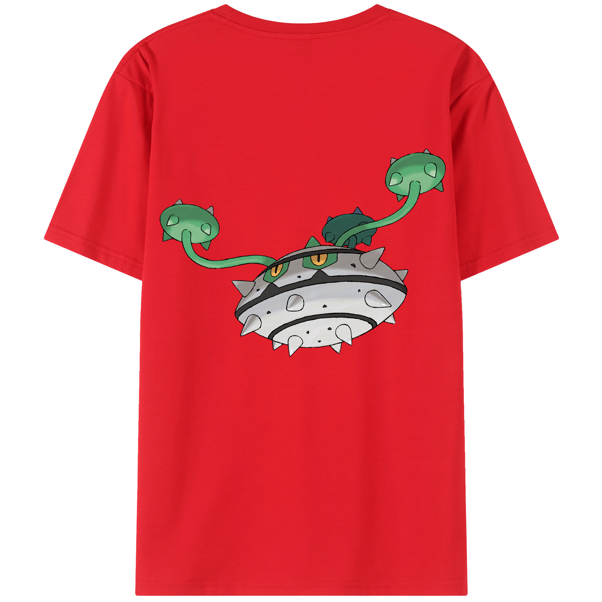 （画像用） ポケットモンスター Pokémon 綿100％ メンズ半袖Tシャツ（バックプリント） 通気性