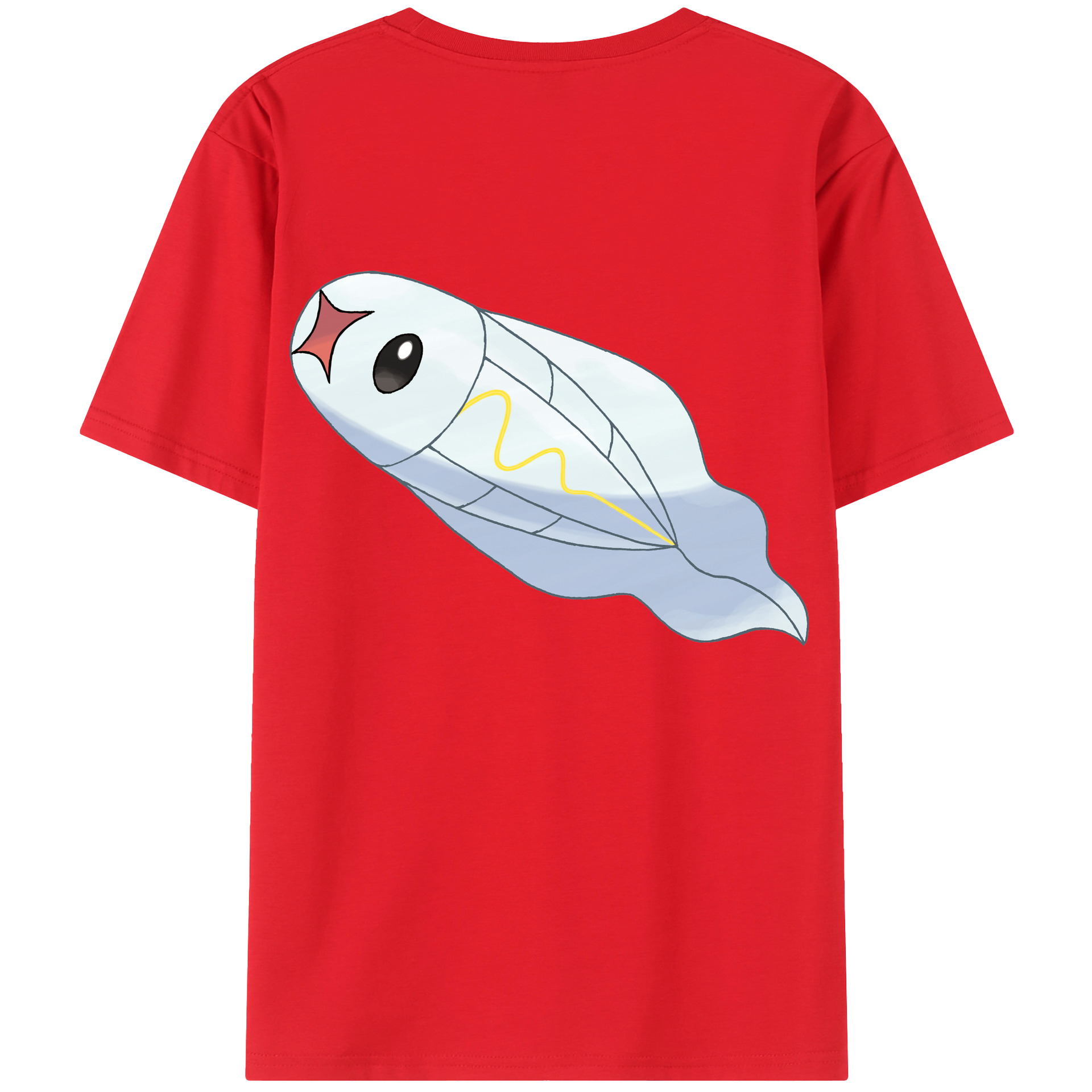 （画像用） ポケットモンスター Pokémon 綿100％ メンズ半袖Tシャツ（バックプリント） 通気性