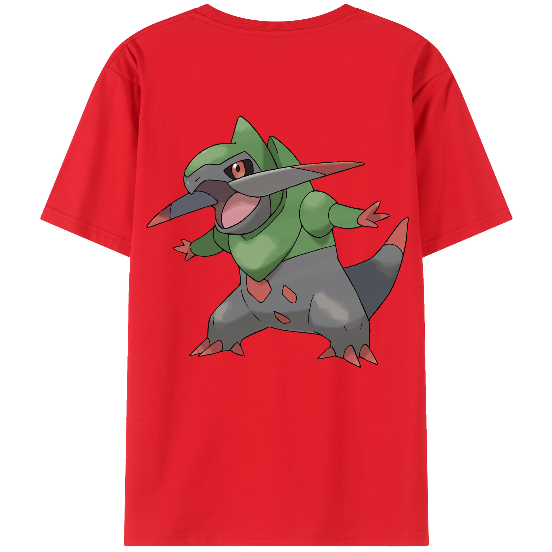 （画像用） ポケットモンスター Pokémon 綿100％ メンズ半袖Tシャツ（バックプリント） 通気性
