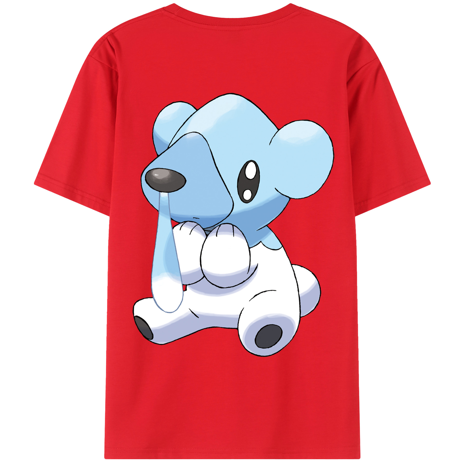 （画像用） ポケットモンスター Pokémon 綿100％ メンズ半袖Tシャツ（バックプリント） 通気性