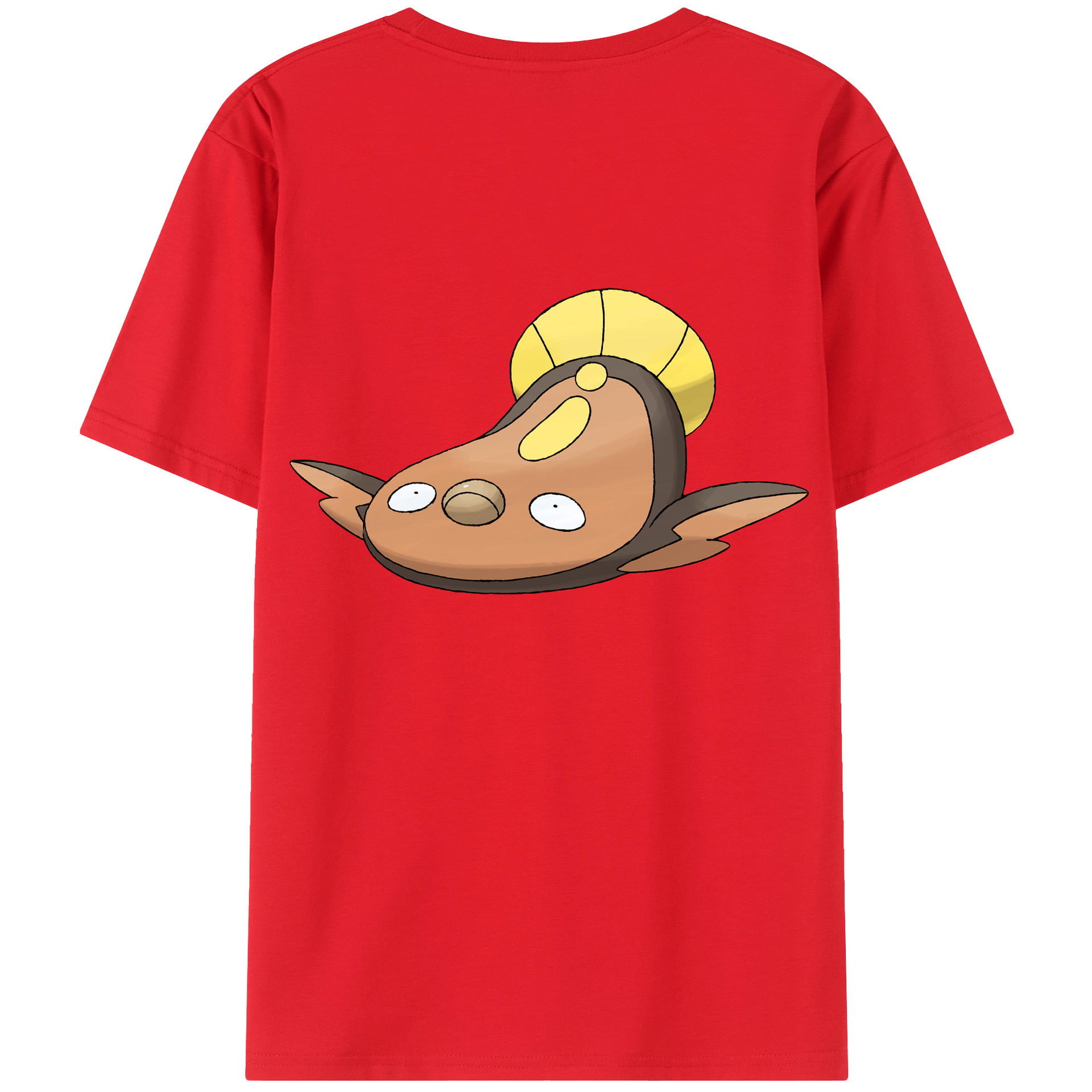（画像用） ポケットモンスター Pokémon 綿100％ メンズ半袖Tシャツ（バックプリント） 通気性