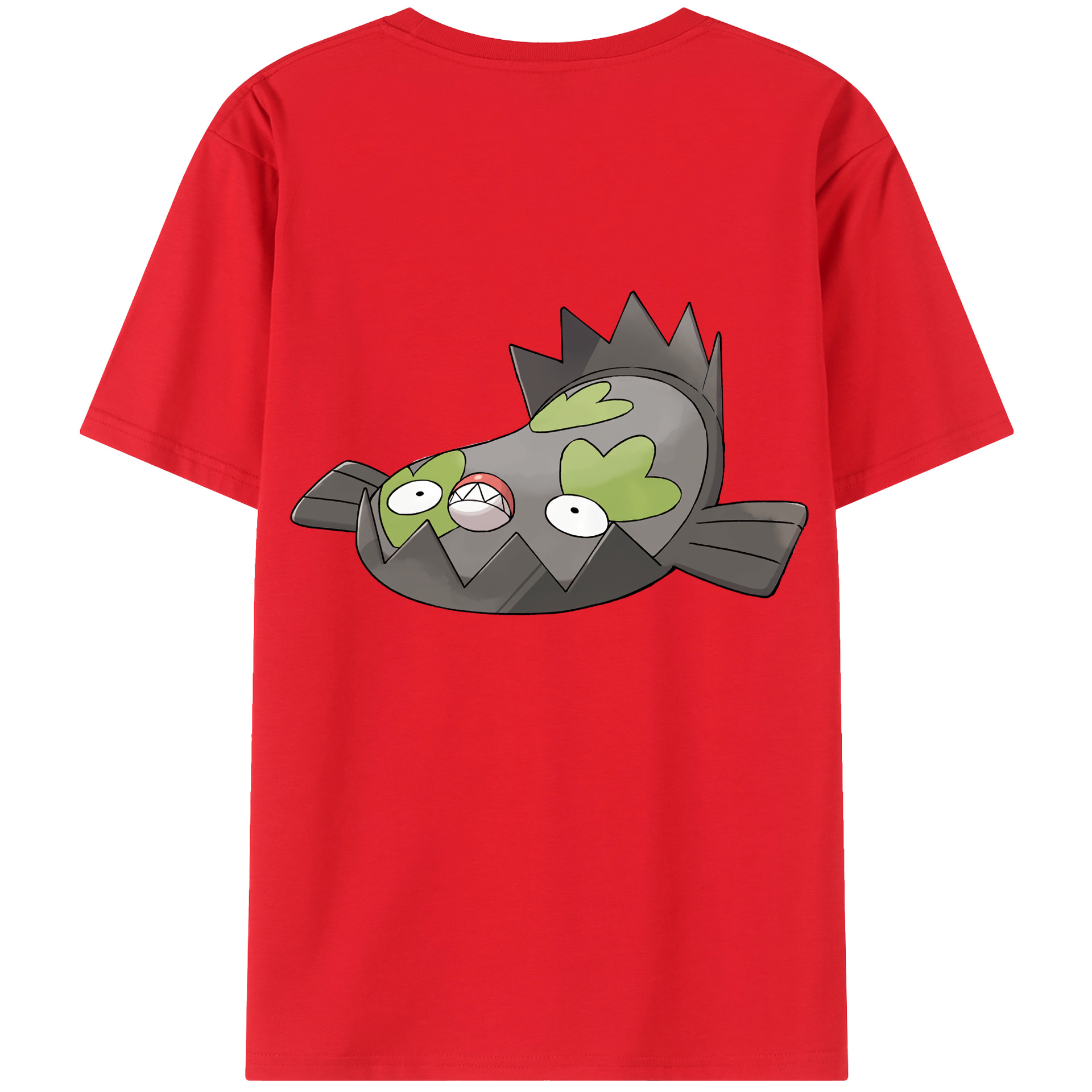 （画像用） ポケットモンスター Pokémon 綿100％ メンズ半袖Tシャツ（バックプリント） 通気性