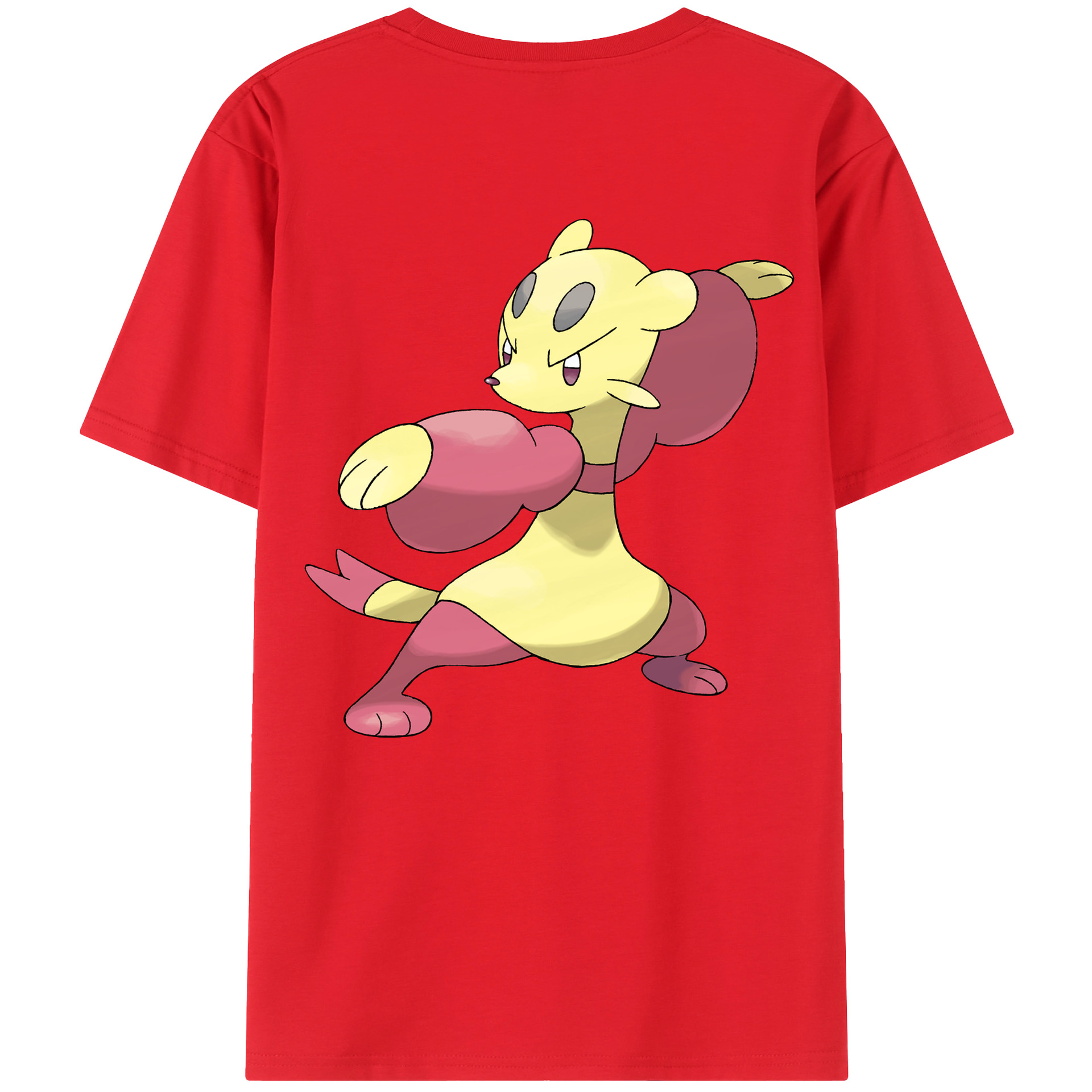 （画像用） ポケットモンスター Pokémon 綿100％ メンズ半袖Tシャツ（バックプリント） 通気性