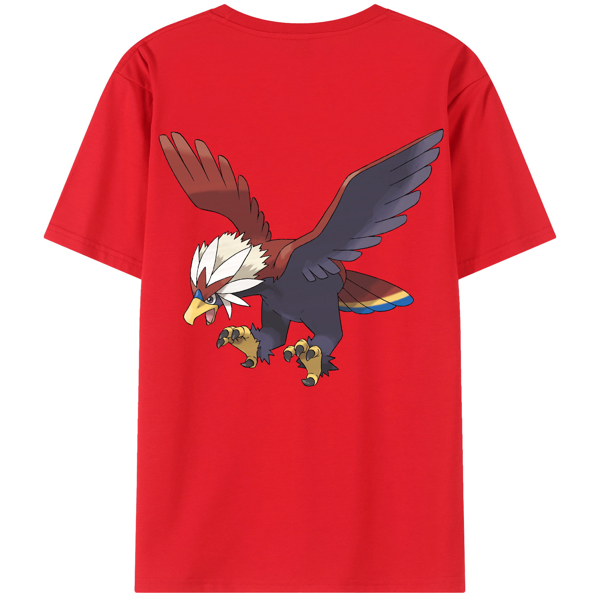 （画像用） ポケットモンスター Pokémon 綿100％ メンズ半袖Tシャツ（バックプリント） 通気性