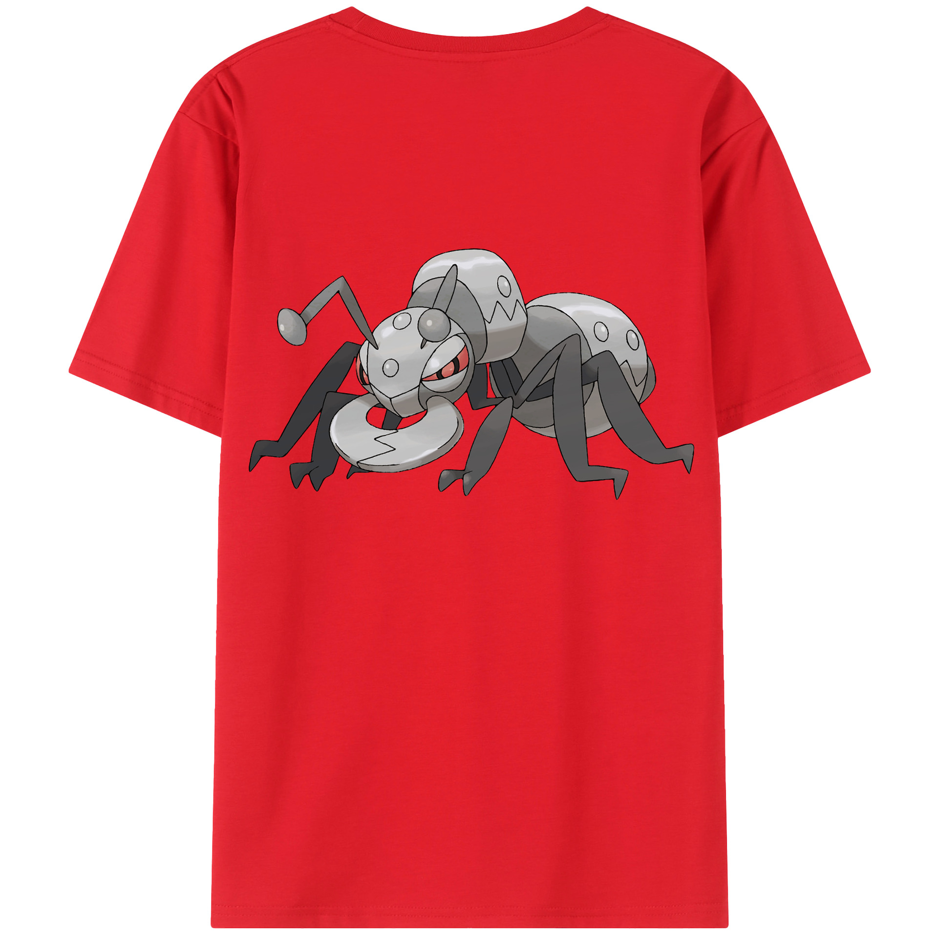 （画像用） ポケットモンスター Pokémon 綿100％ メンズ半袖Tシャツ（バックプリント） 通気性