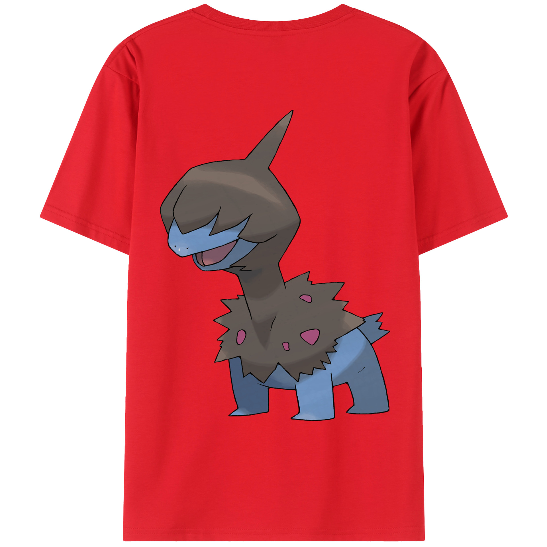 （画像用） ポケットモンスター Pokémon 綿100％ メンズ半袖Tシャツ（バックプリント） 通気性