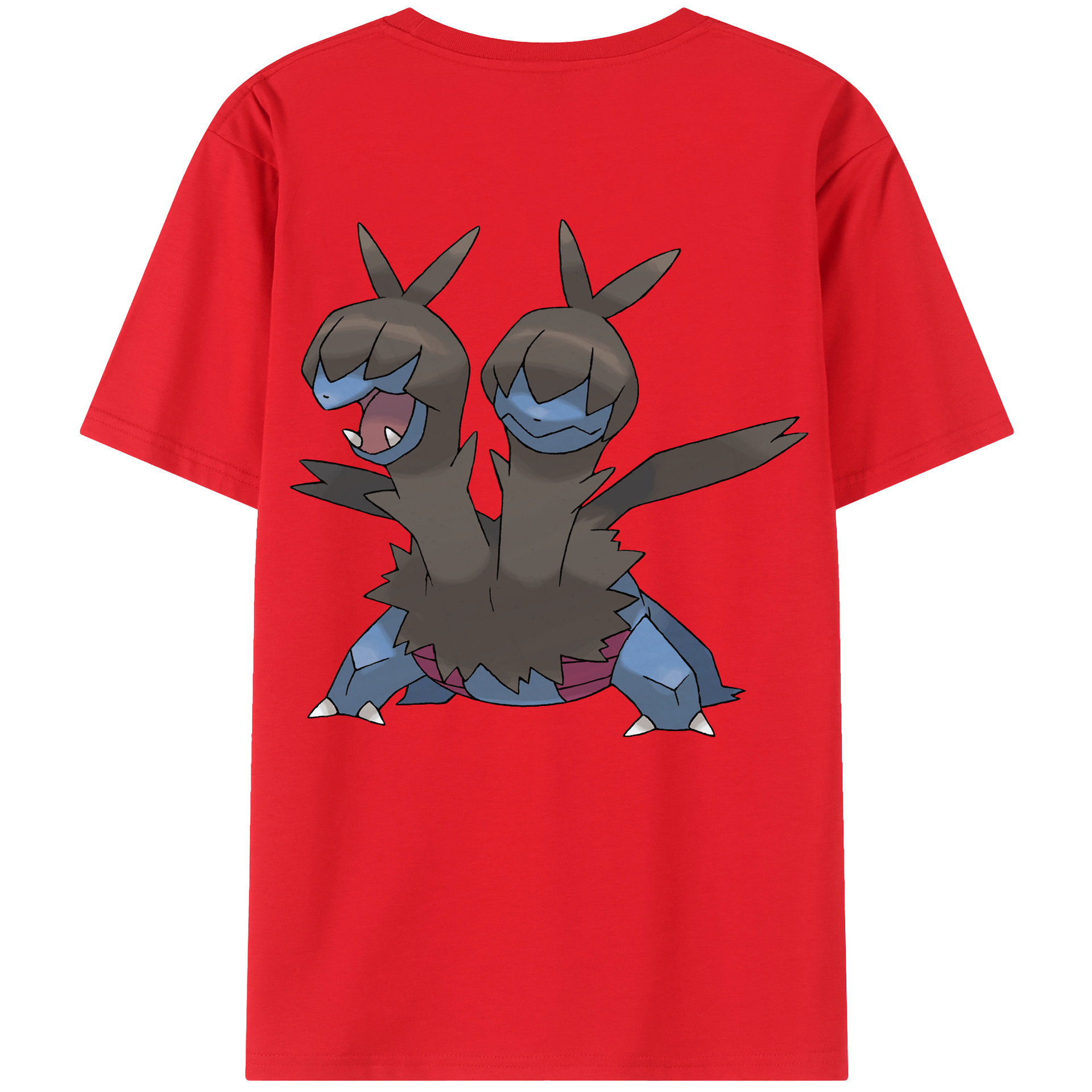 （画像用） ポケットモンスター Pokémon 綿100％ メンズ半袖Tシャツ（バックプリント） 通気性