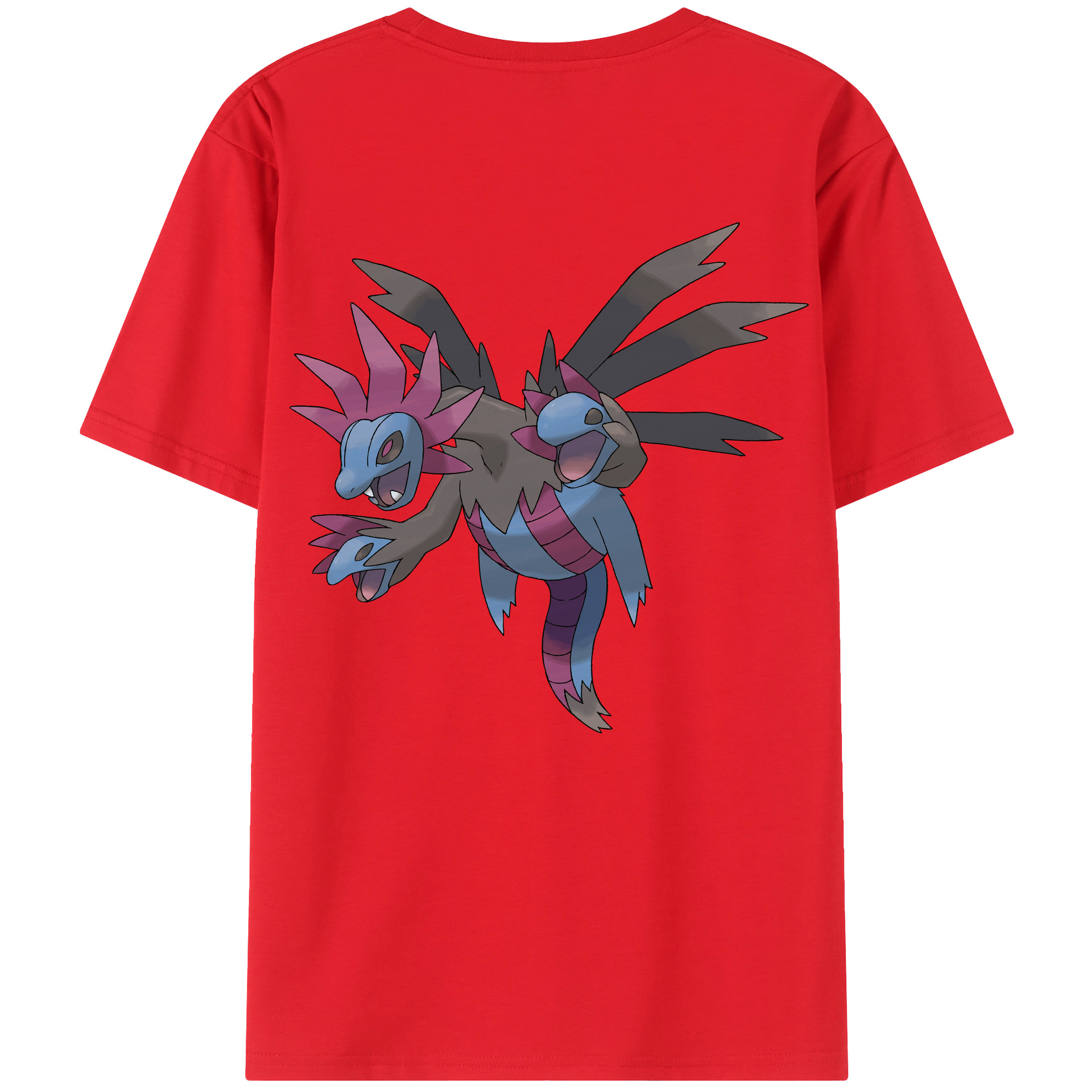 （画像用） ポケットモンスター Pokémon 綿100％ メンズ半袖Tシャツ（バックプリント） 通気性