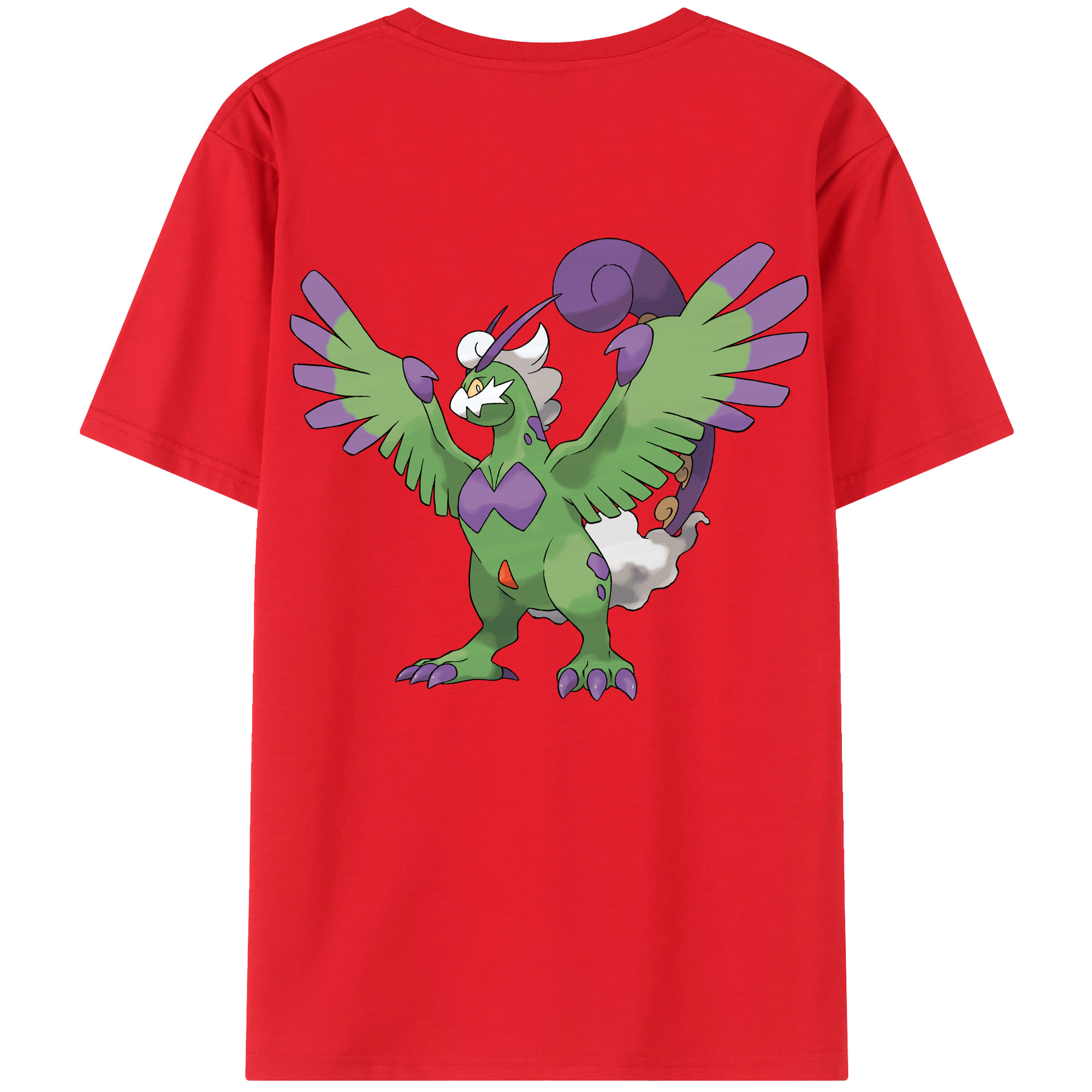 （画像用） ポケットモンスター Pokémon 綿100％ メンズ半袖Tシャツ（バックプリント） 通気性