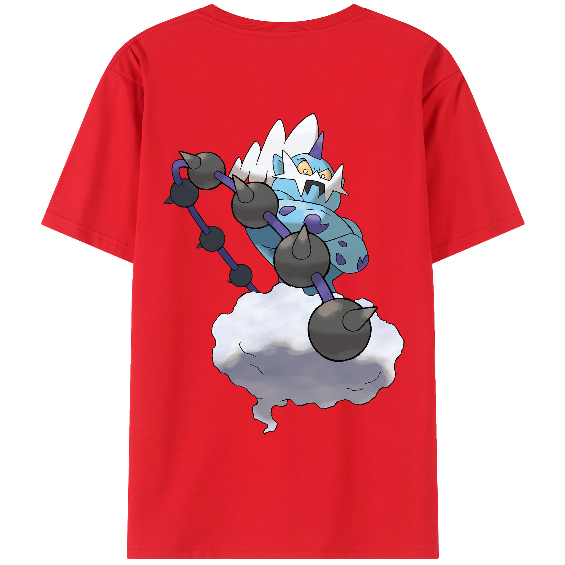 （画像用） ポケットモンスター Pokémon 綿100％ メンズ半袖Tシャツ（バックプリント） 通気性