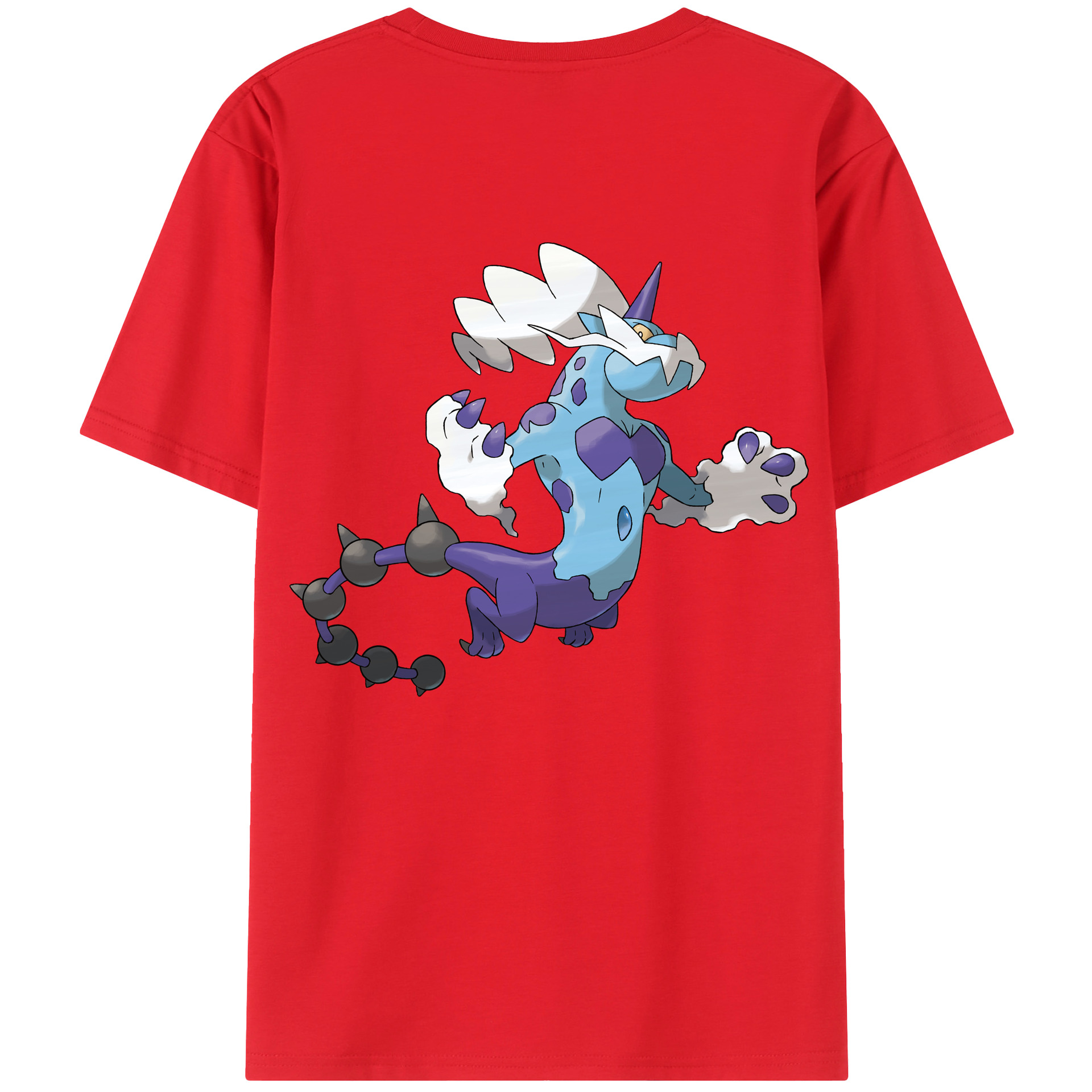 （画像用） ポケットモンスター Pokémon 綿100％ メンズ半袖Tシャツ（バックプリント） 通気性