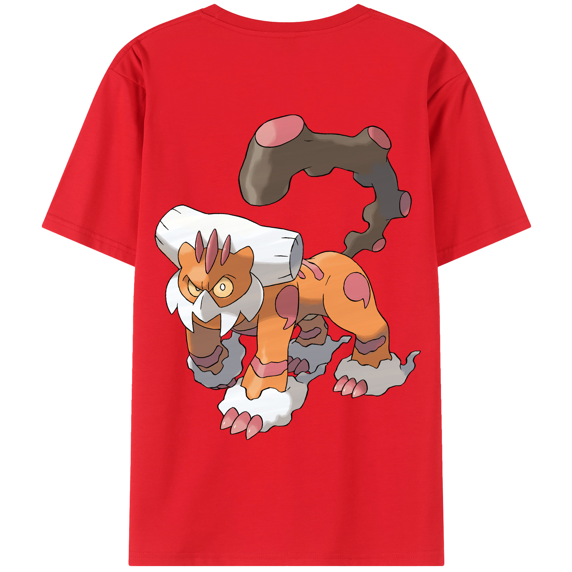 （画像用） ポケットモンスター Pokémon 綿100％ メンズ半袖Tシャツ（バックプリント） 通気性