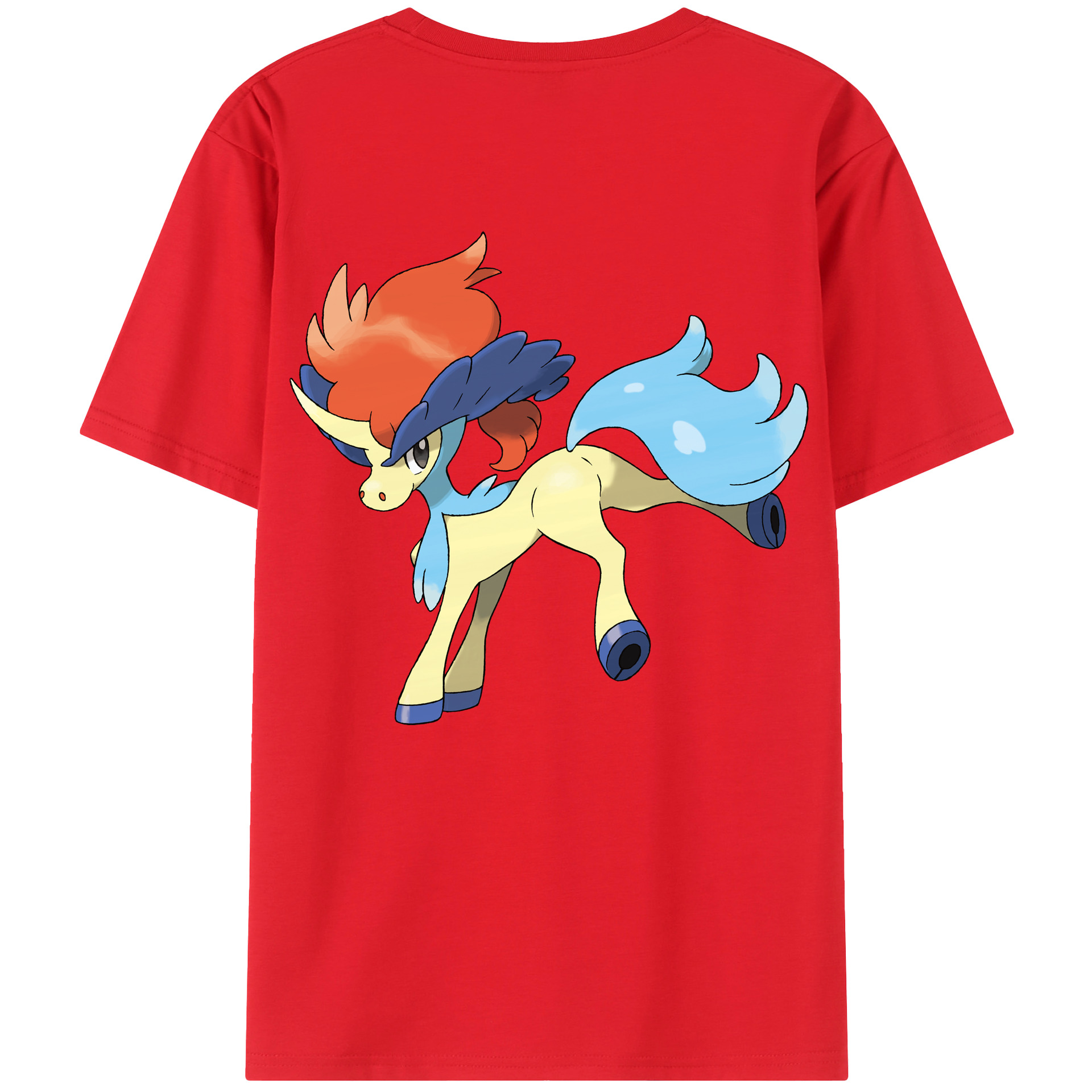 （画像用） ポケットモンスター Pokémon 綿100％ メンズ半袖Tシャツ（バックプリント） 通気性