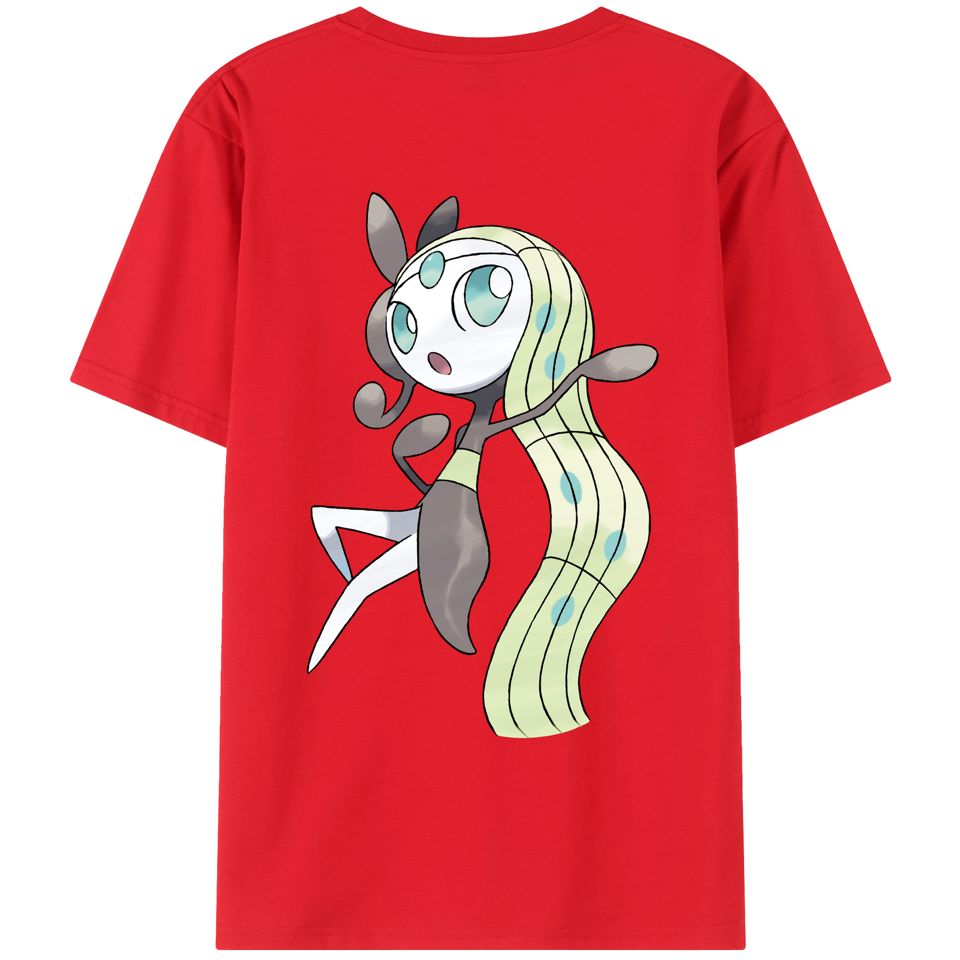 （画像用） ポケットモンスター Pokémon 綿100％ メンズ半袖Tシャツ（バックプリント） 通気性