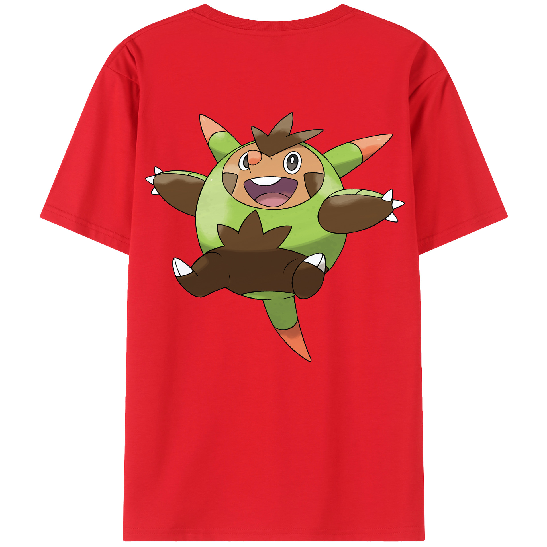 （画像用） ポケットモンスター Pokémon 綿100％ メンズ半袖Tシャツ（バックプリント） 通気性