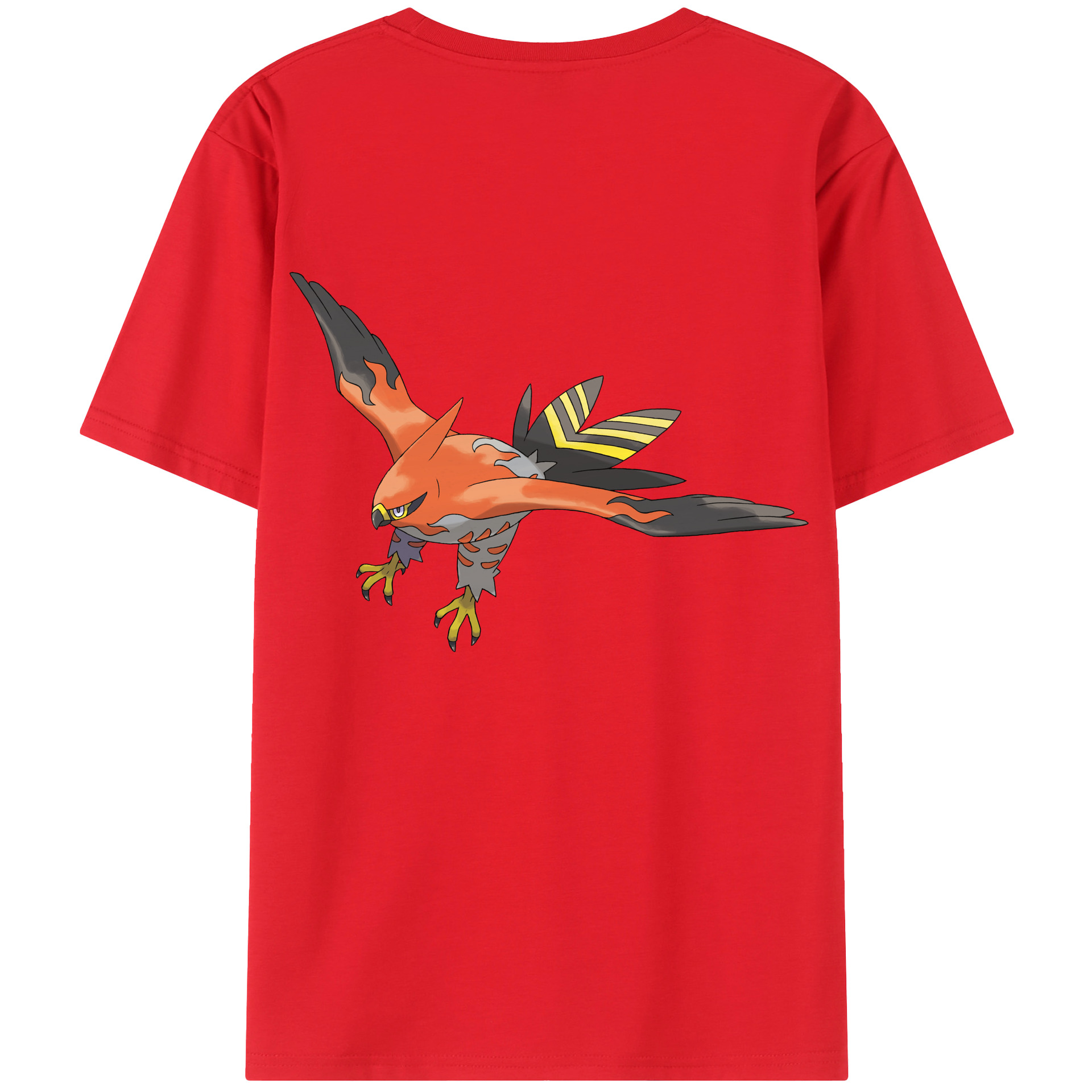 （画像用） ポケットモンスター Pokémon 綿100％ メンズ半袖Tシャツ（バックプリント） 通気性