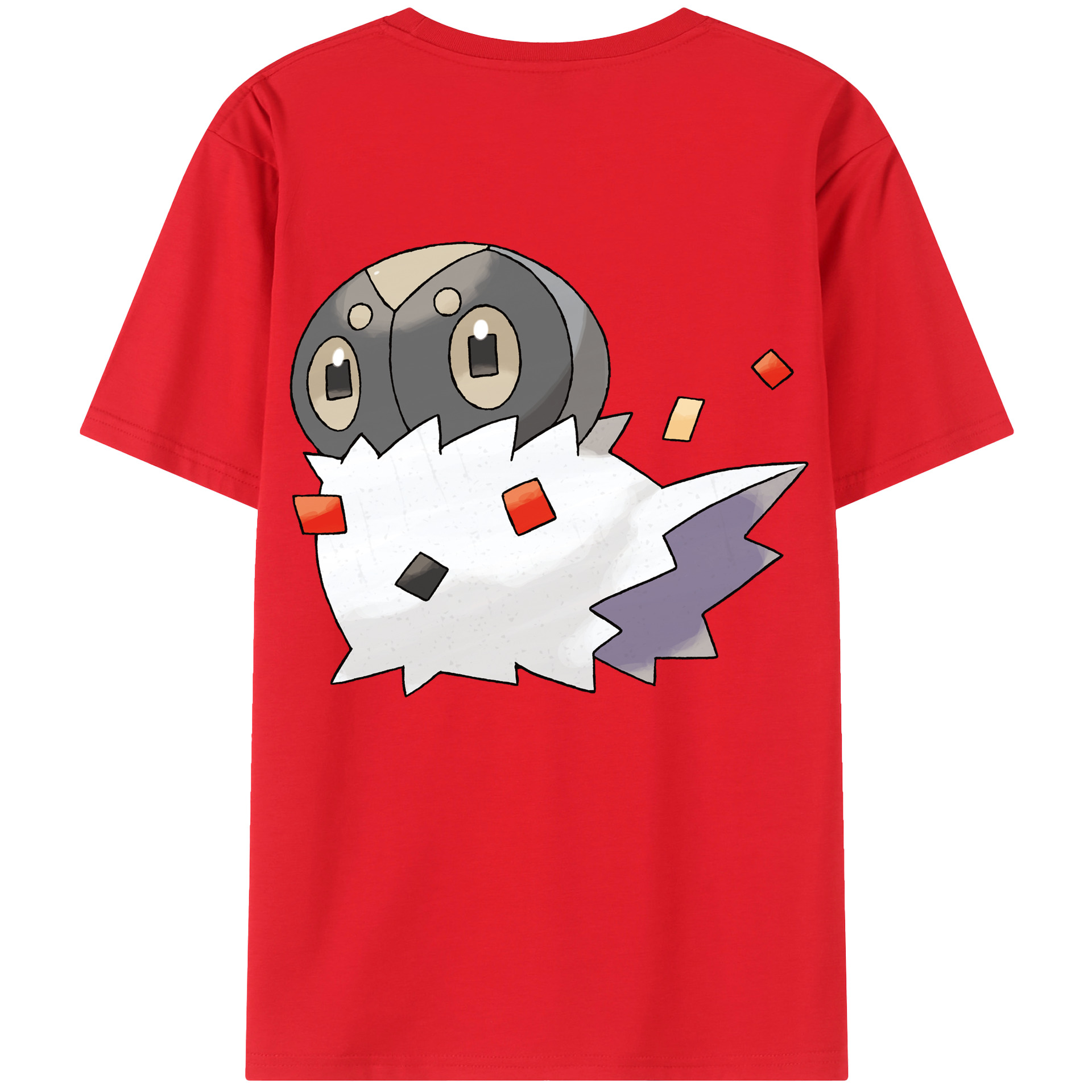 （画像用） ポケットモンスター Pokémon 綿100％ メンズ半袖Tシャツ（バックプリント） 通気性