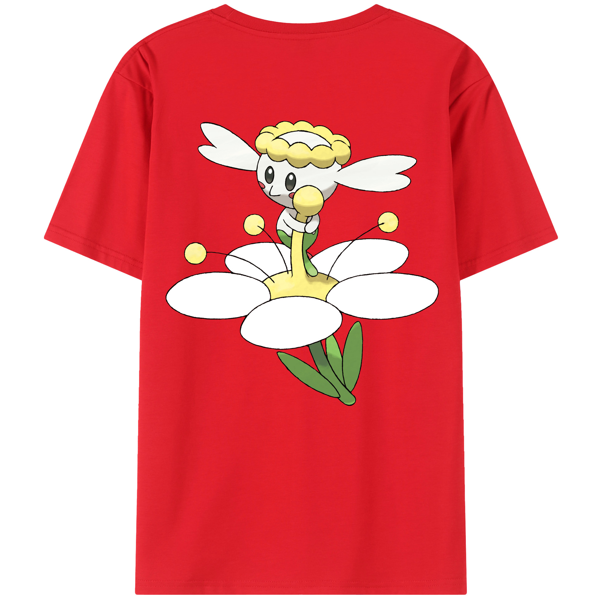 （画像用） ポケットモンスター Pokémon 綿100％ メンズ半袖Tシャツ（バックプリント） 通気性